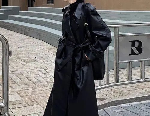 Japanese Brand × Vintage Retro black waist mid-length windbreaker Size M / US 6-8 / IT 42-44 - 2 Thumbnail