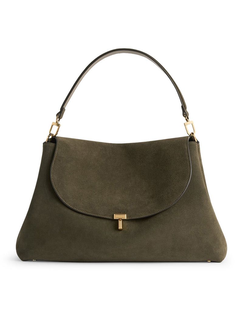 Toteme T-LOCK SUEDE BAG Size ONE SIZE - 1 Thumbnail