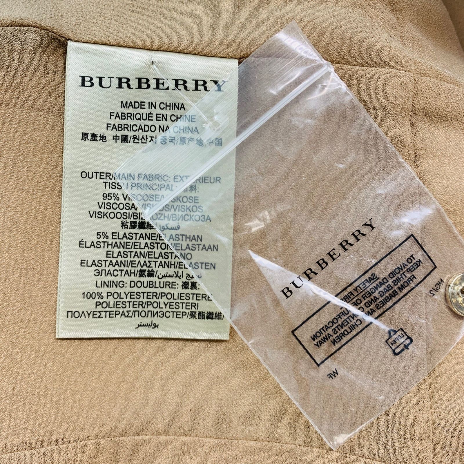 Burberry BURBERRY LONDON Gold Viscose Blend Sequined Cocktail Dress Size M / US 6-8 / IT 42-44 - 5 Thumbnail