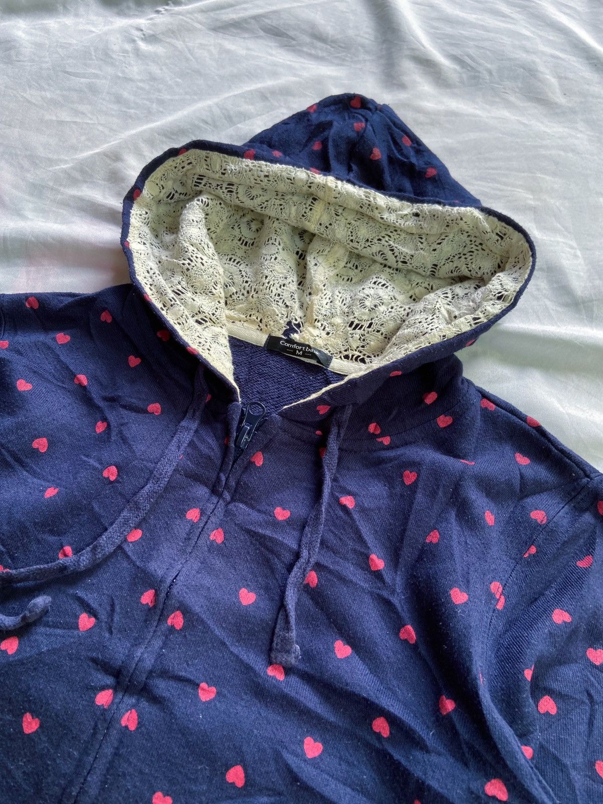Japanese Brand COMFORT BASIC LOVERS ZIP HOODIE Size US S / EU 44-46 / 1 - 3 Thumbnail