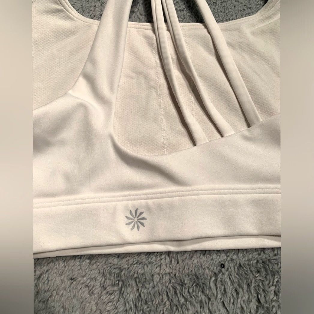 Athleta Athleta White Sports Bra Size ONE SIZE - 5 Thumbnail