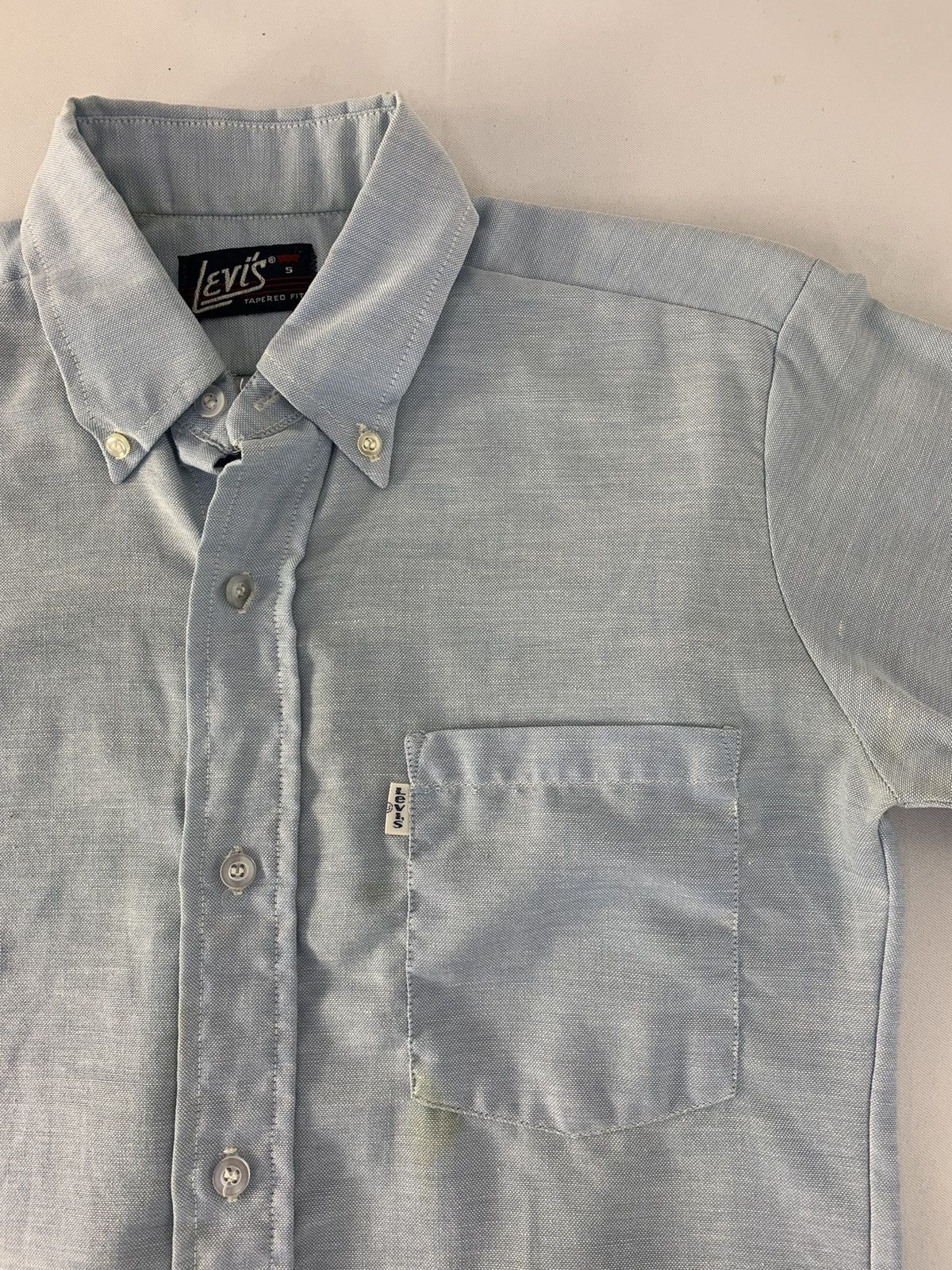 Levi's Vintage Levi’s Tapered Fit White Tab Denim Button Up Size US S / EU 44-46 / 1 - 3 Thumbnail