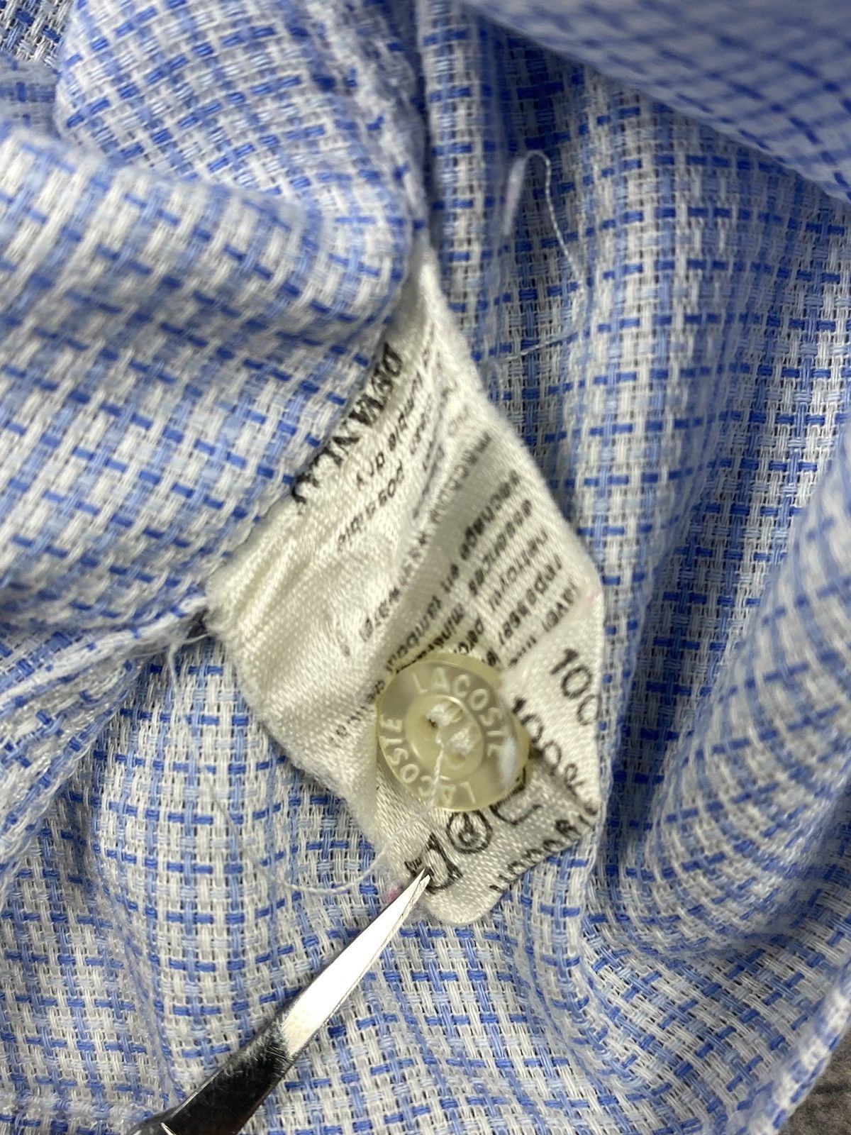 Lacoste × Vintage Vintage Lacoste Button Up Shirt Size ХL Size US XL / EU 56 / 4 - 12 Thumbnail