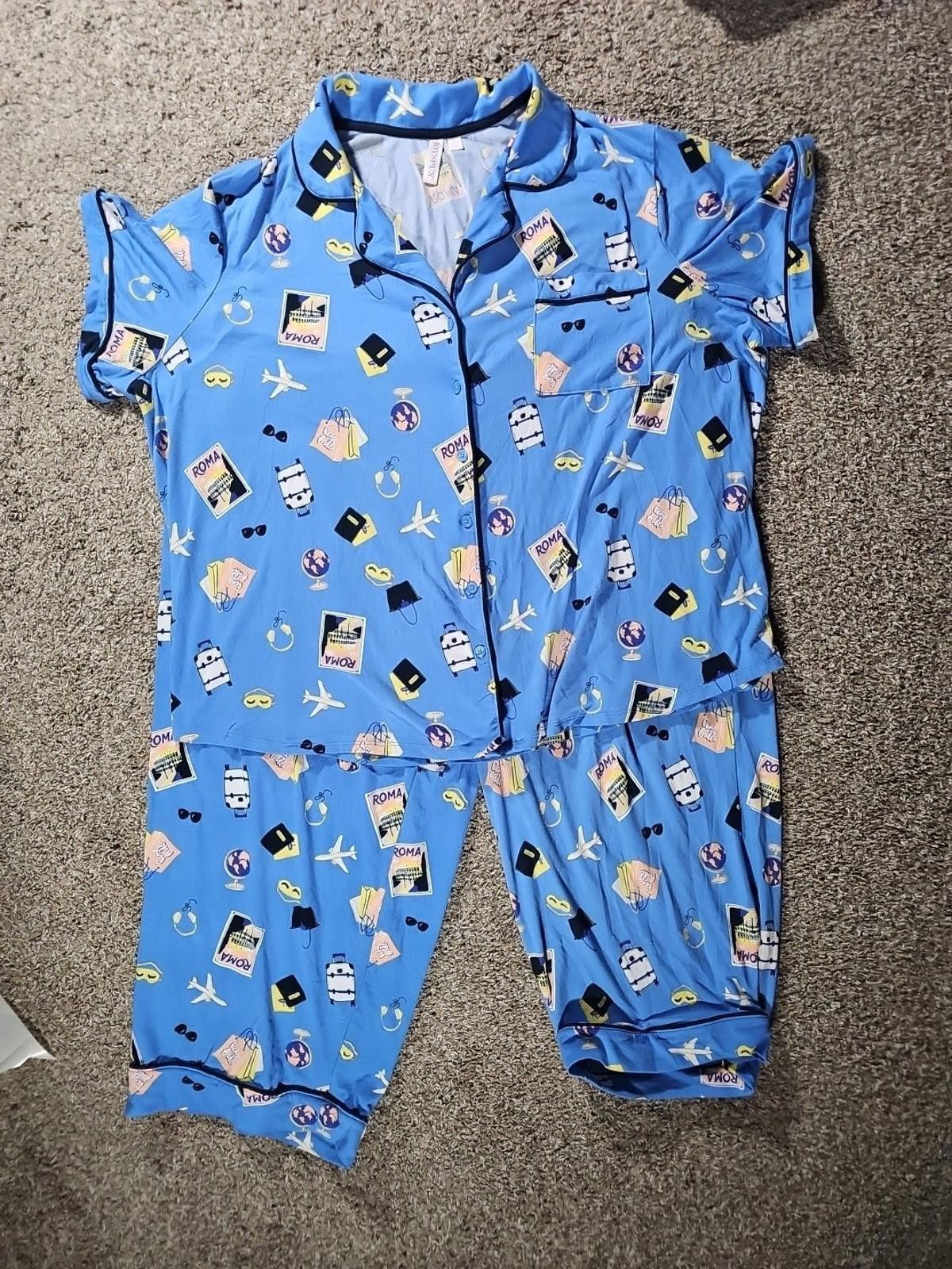 Rocawear Joyspun 3x Pajamas Roma Italy Size ONE SIZE - 1 Thumbnail