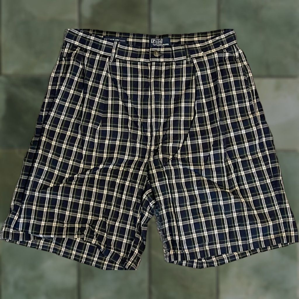 Polo Ralph Lauren VINTAGE Polo Ralph Lauren Golf Shorts Blue Green Plaid Size 32 USA Regular Men Size US XS / EU 42 / 0 - 1 Thumbnail