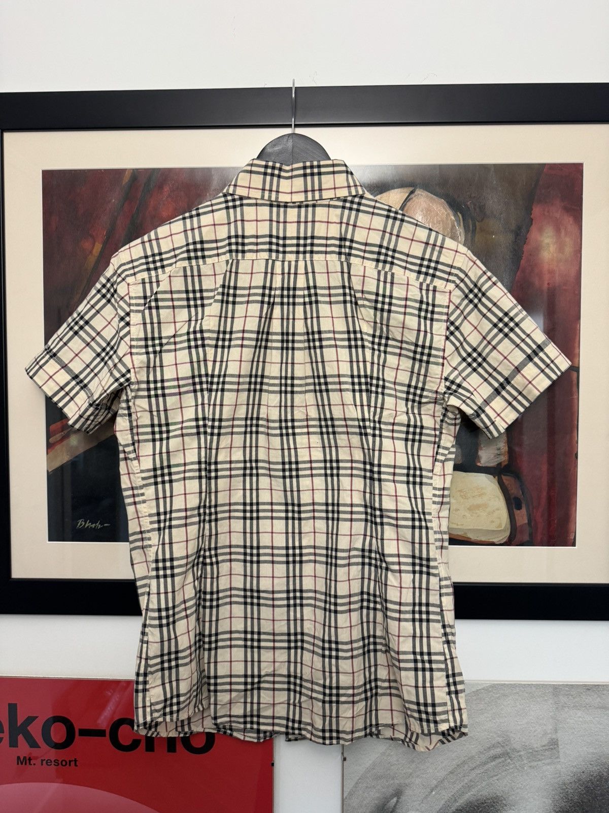 Burberry Burberry Nova Checked Beige Designer Button Up Shirt Women Size M / US 6-8 / IT 42-44 - 3 Thumbnail