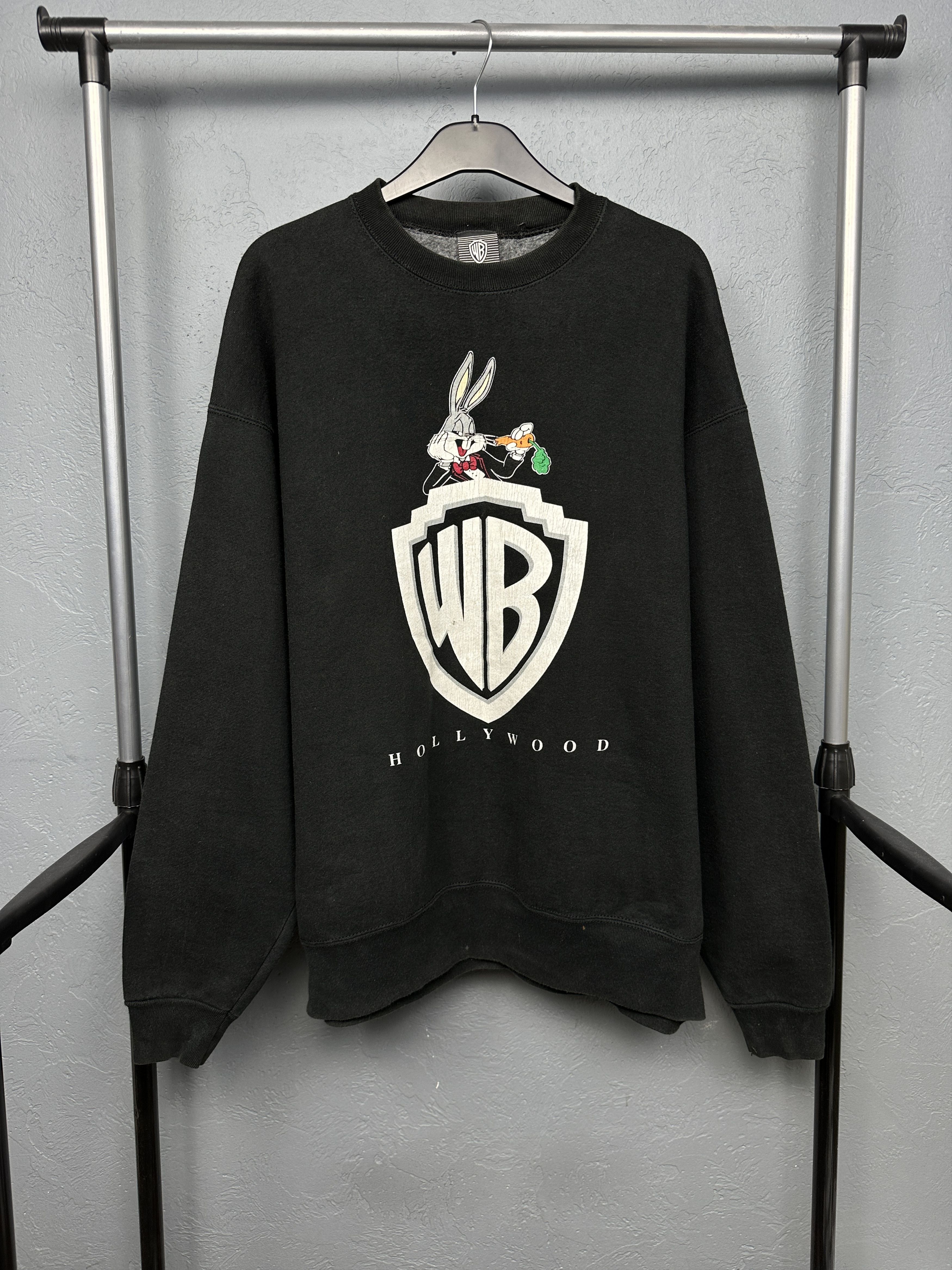 Warner Bros Warner Bros 1991 90s Vintage Mens Sweatshirt Size US XL / EU 56 / 4 - 1 Thumbnail