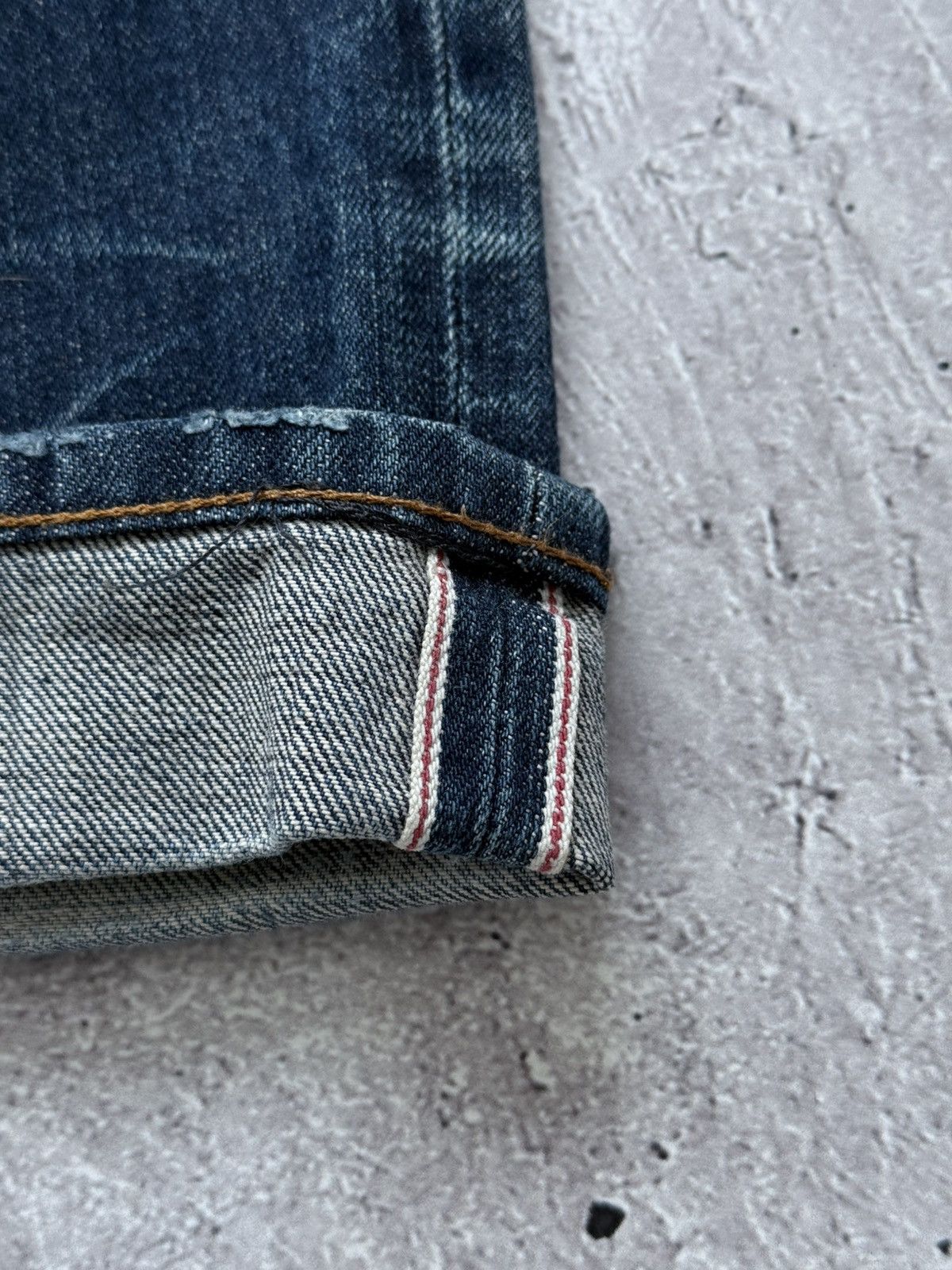Japanese Brand Red Seal Hedi Slimane Style Washed Selvedge Denim Jeans Size US 34 / EU 50 - 5 Thumbnail