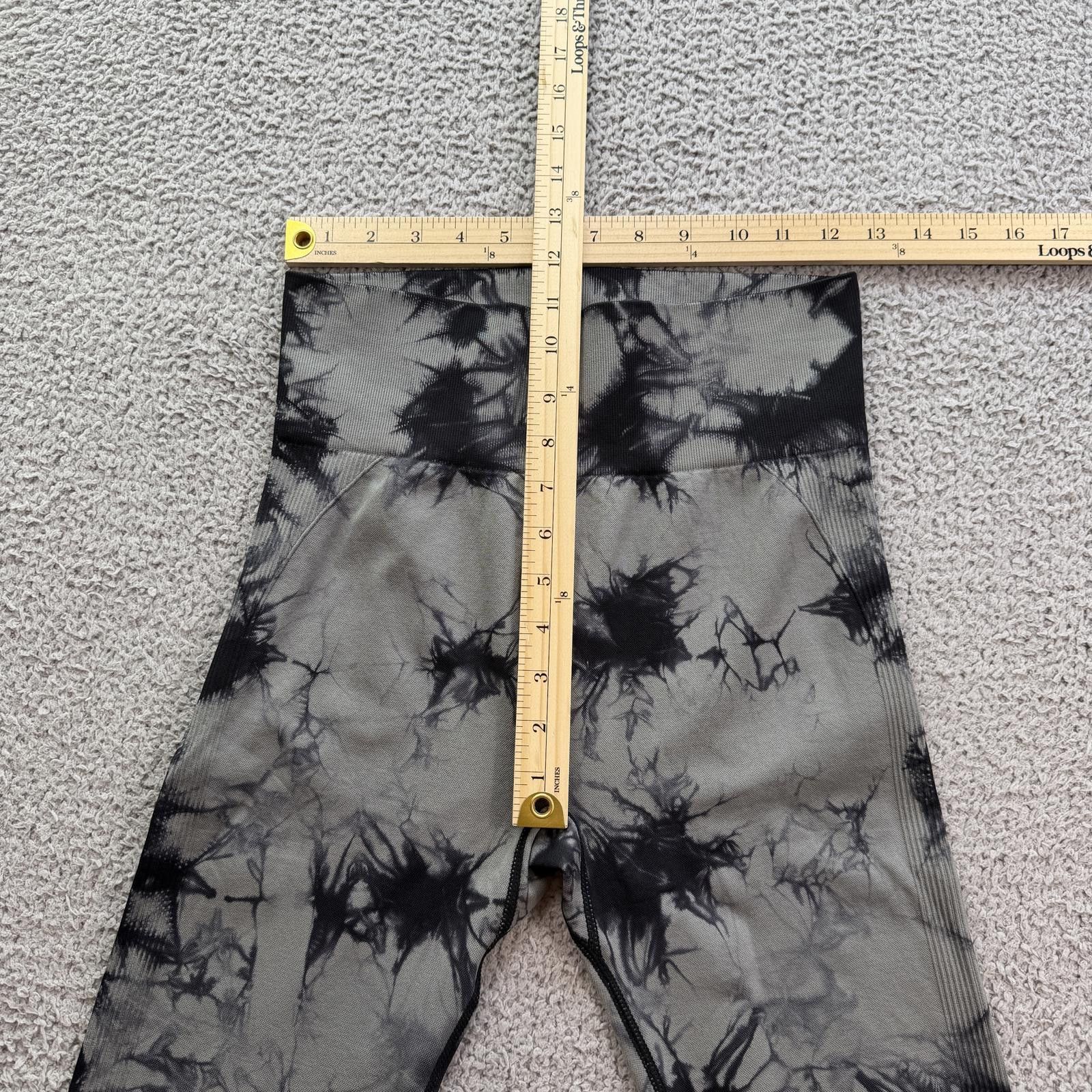 Other Leggings Womens Black Tie Dye High Waist M Seamless Scrunch Size 32" / US 10 / IT 46 - 3 Thumbnail