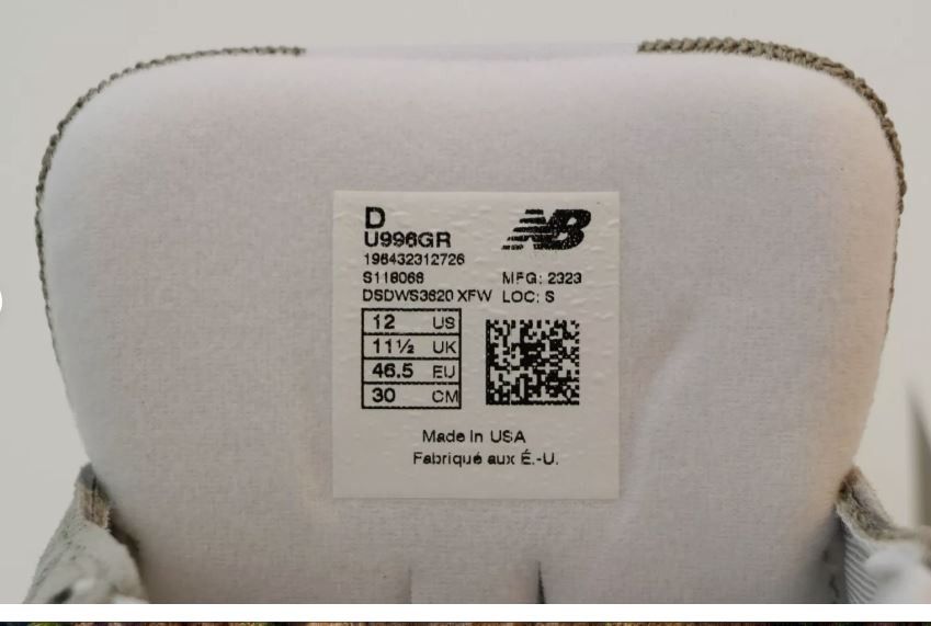 New Balance New Balance 996 Men's Shoes U996GR Made in USA Sneakers Size US 12 / EU 45 - 14 Thumbnail