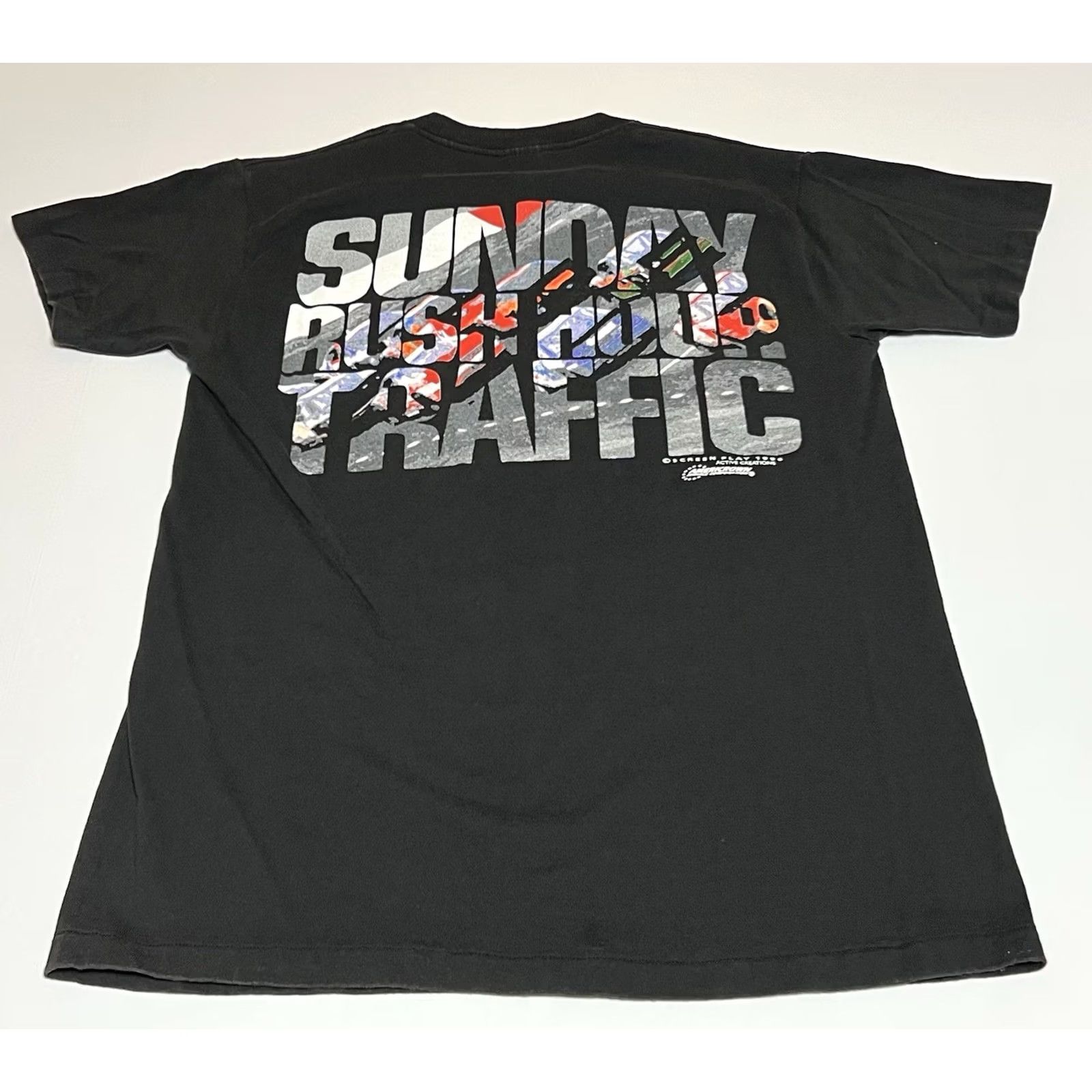 Delta VINTAGE NASCAR Daytona International Speedway Delta T-Shirt Men M 1996 Black Cotton Short Sleeve Crew Neck 90s Sports Racing Nascar USA Double-Sided Size US M / EU 48-50 / 2 - 3 Thumbnail