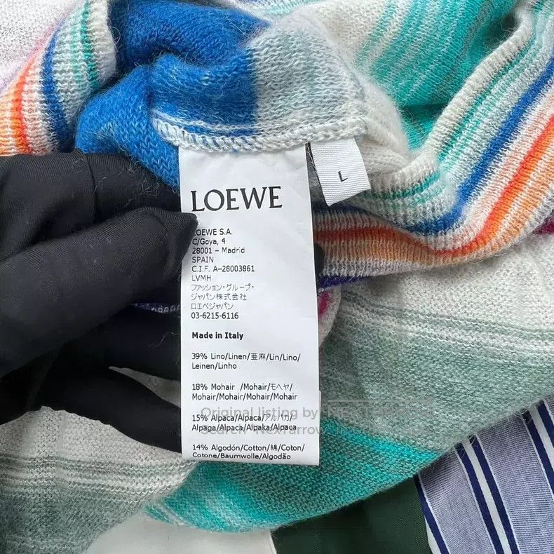 Loewe Loewe Rainbow color block sweater Size L / US 10 / IT 46 - 4 Thumbnail