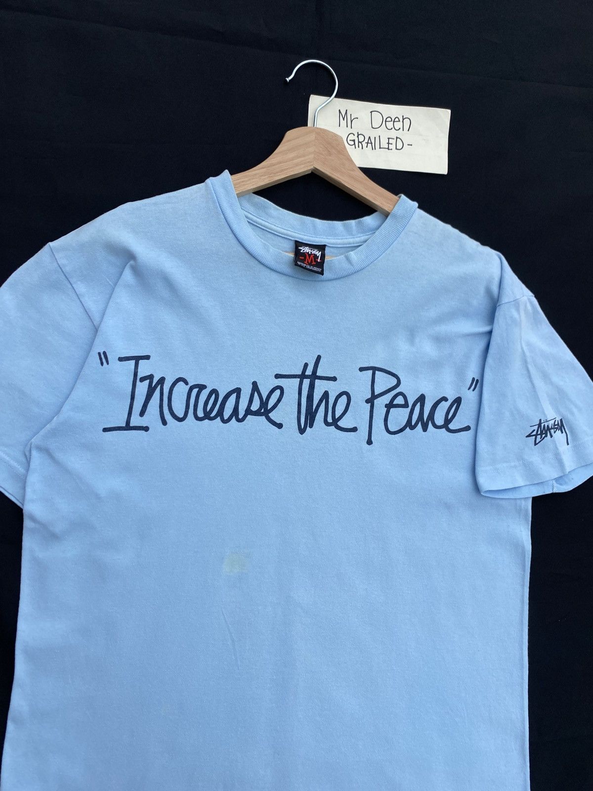 Stussy Rare Vintage Stussy "Increase the Peace " Tshirt Size US M / EU 48-50 / 2 - 7 Thumbnail