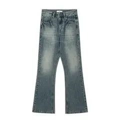 Japanese Brand Jun Washed gradient men's street fashion casual flared jeans Size US 34 / EU 50 - 7 Thumbnail