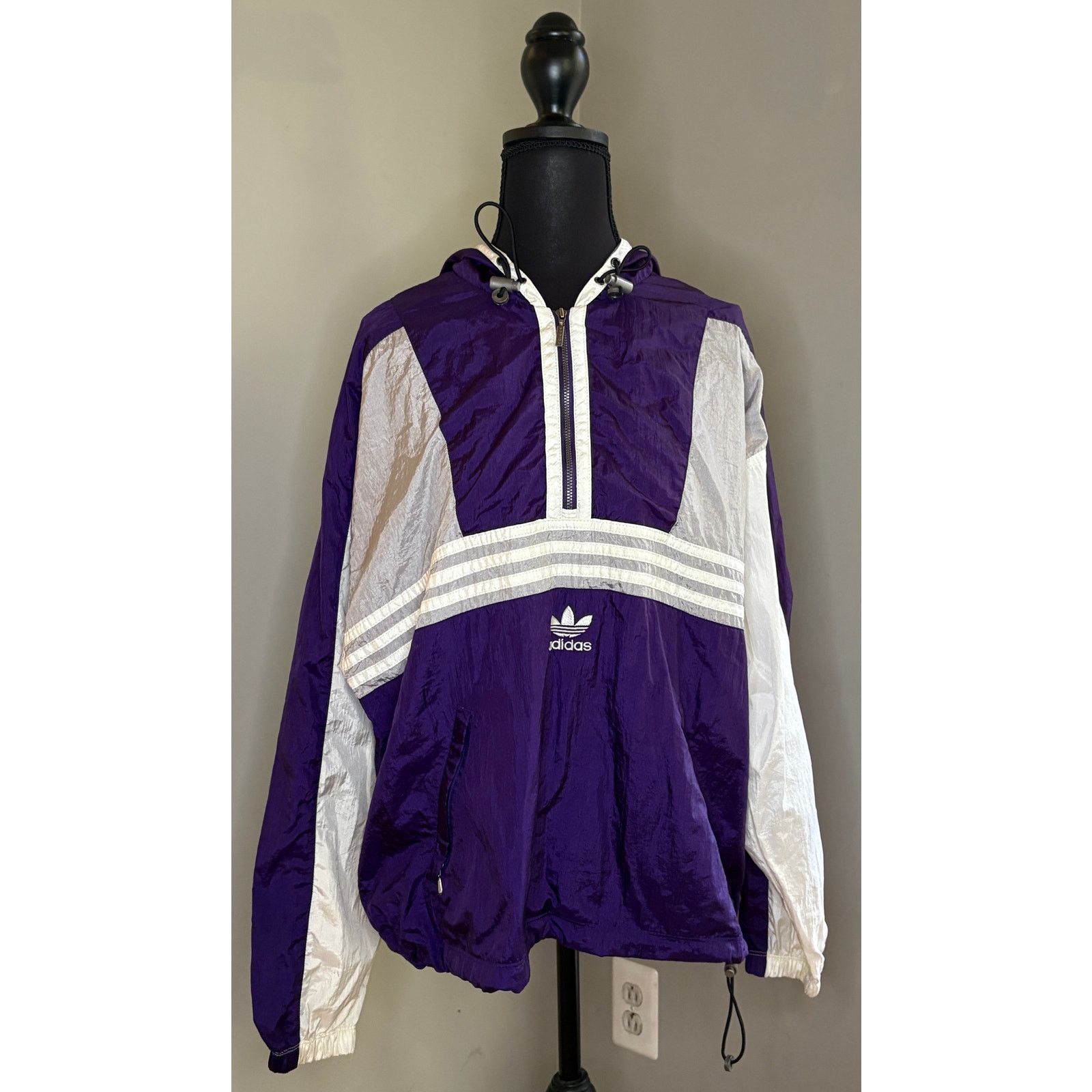 Adidas Adidas Purple and White Women's Jacket Size S / US 4 / IT 40 - 2 Thumbnail