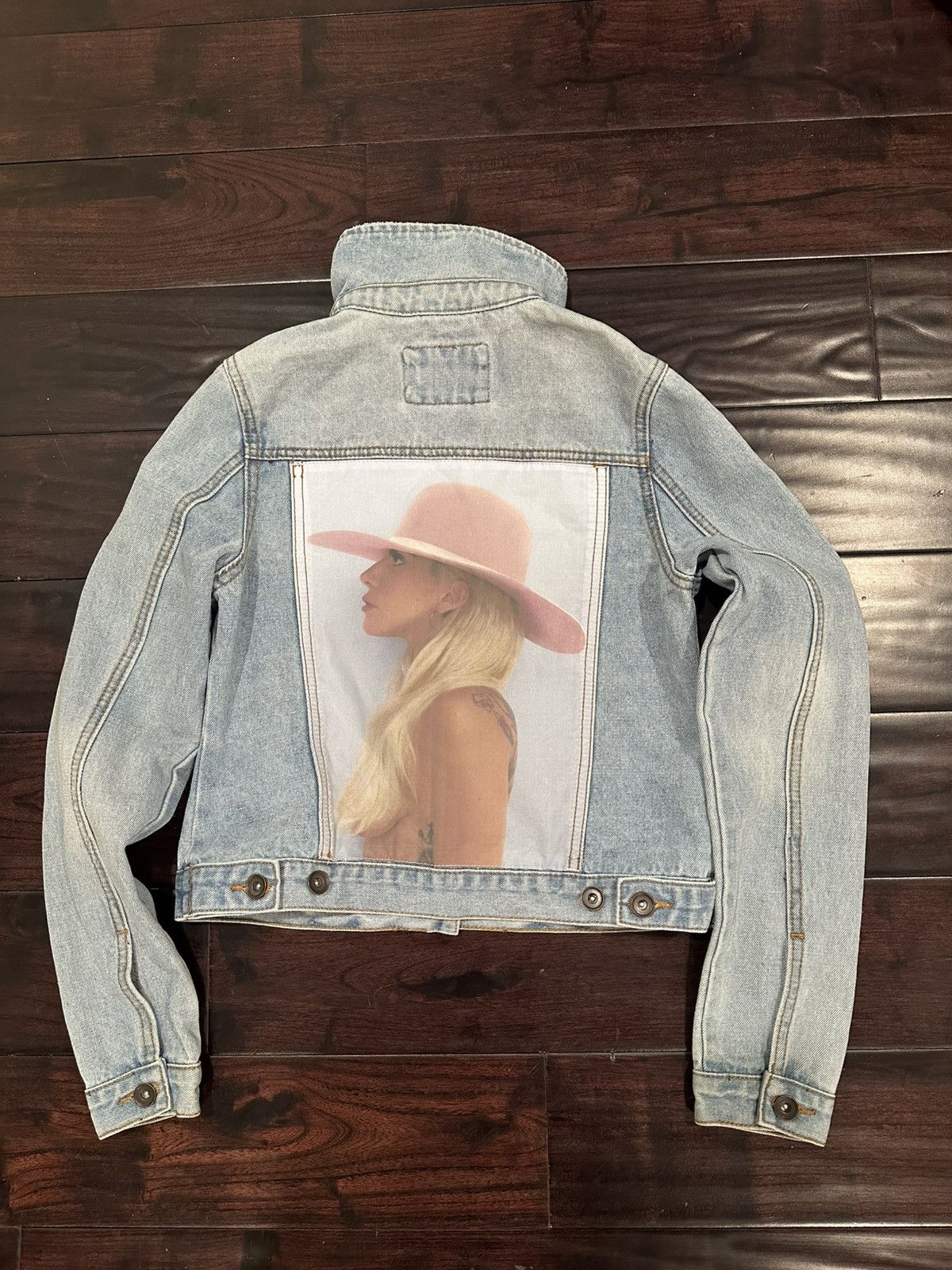 Band Tees lady gaga denim jacket merch Size S / US 4 / IT 40 - 1 Thumbnail