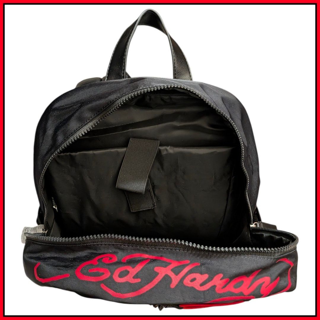 Ed Hardy New ED HARDY Checkered Backpack Skull Patches Size ONE SIZE - 7 Thumbnail