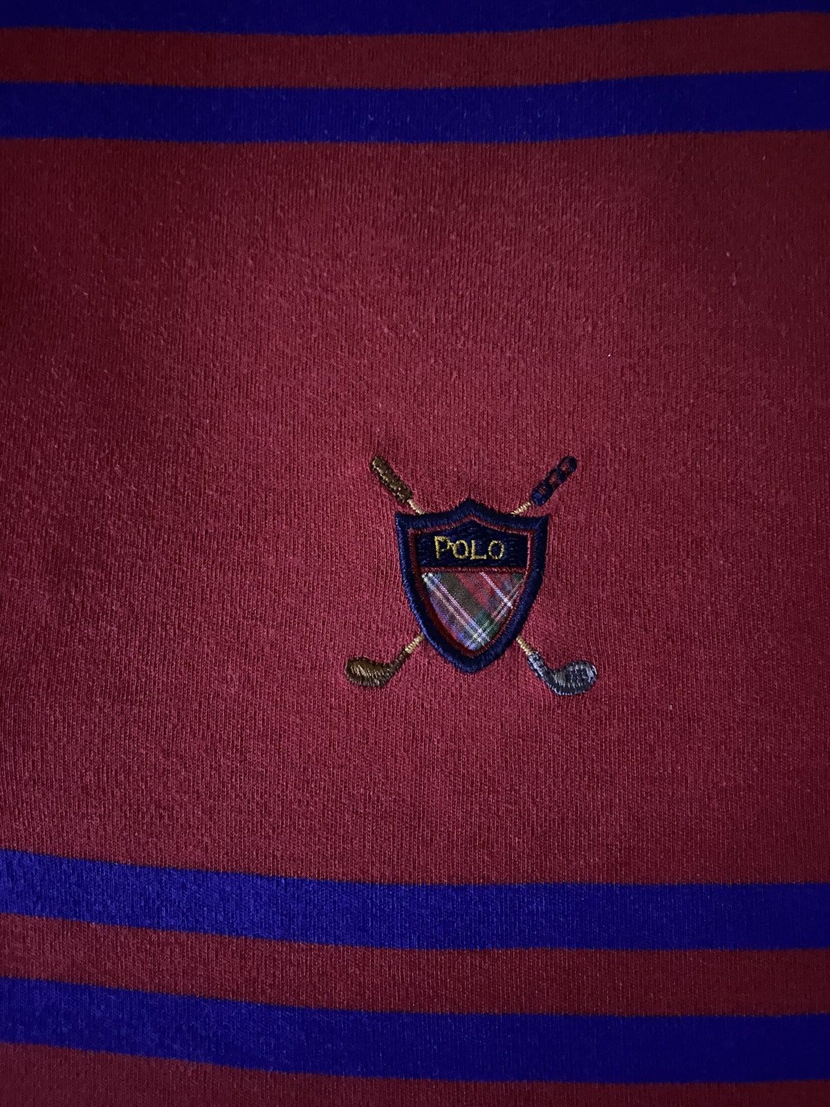 Polo Ralph Lauren 🔥Vintage Polo Ralph Lauren Golf Striped Long Sleeve Polo Size US M / EU 48-50 / 2 - 2 Thumbnail