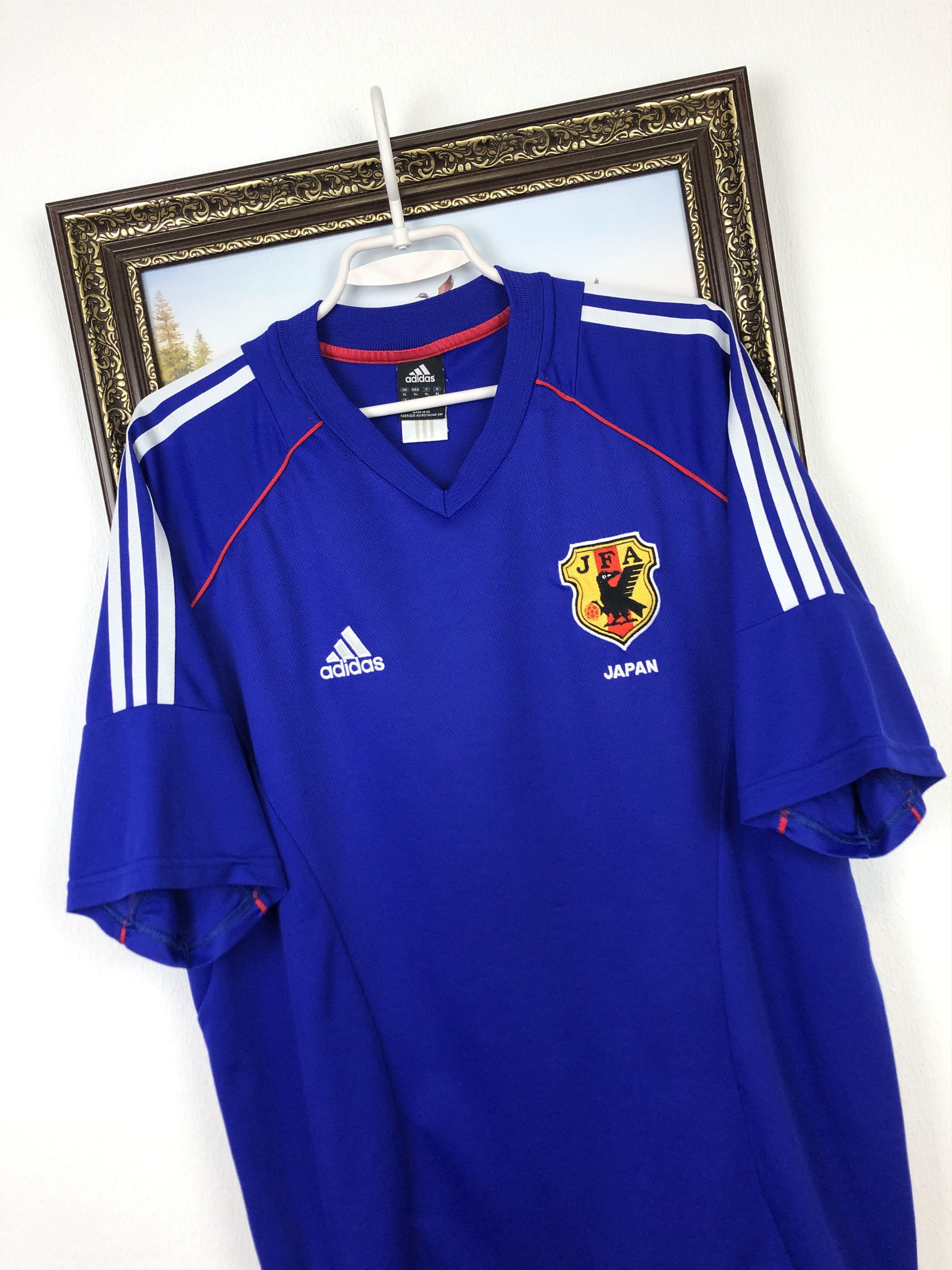 Adidas Japan Home football shirt 2002 Soccer Adidas Jersey National Size US XL / EU 56 / 4 - 3 Thumbnail