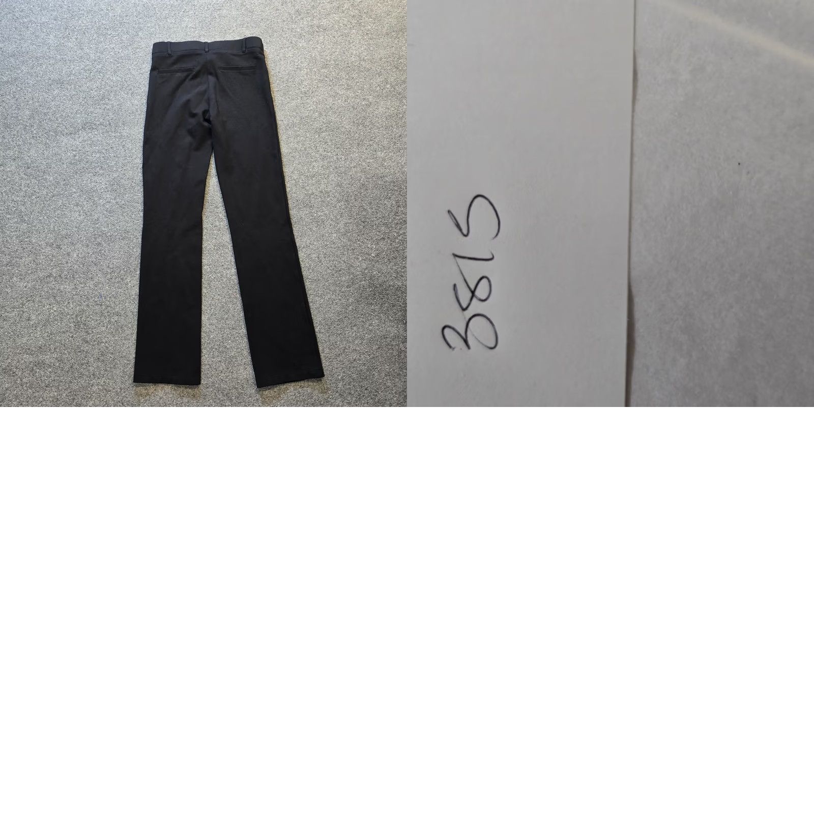 Vintage Betabrand Pants Womens Small Petite Black Stretch Straight Career Casual Capsule Pants Regular Mid Rise Front Flat Back Black Size 28" / US 6 / IT 42 - 8 Thumbnail