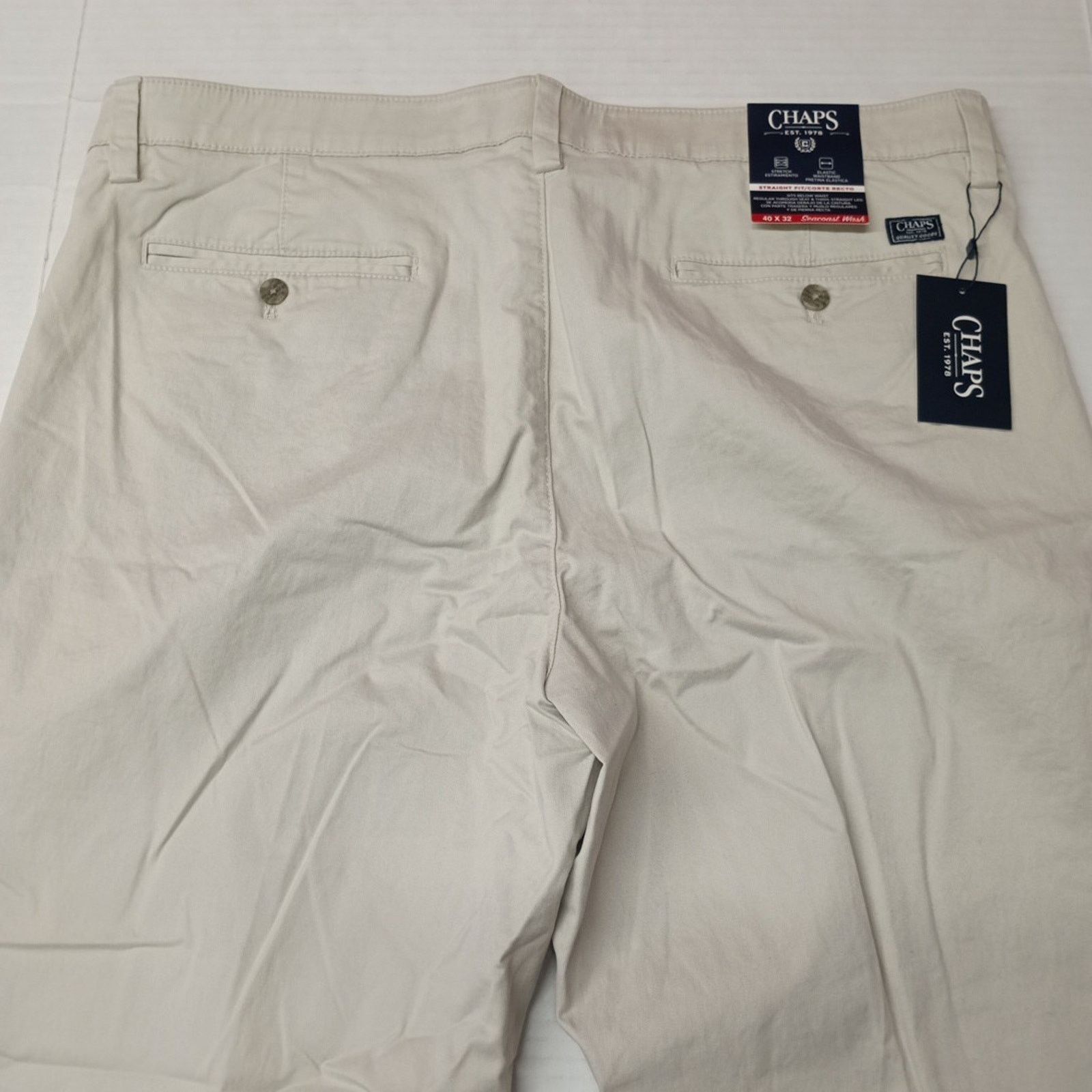Chaps Chaps Straight Fit Chino Pants Men's Size 40x32 Stone Size US 40 / EU 56 - 7 Thumbnail