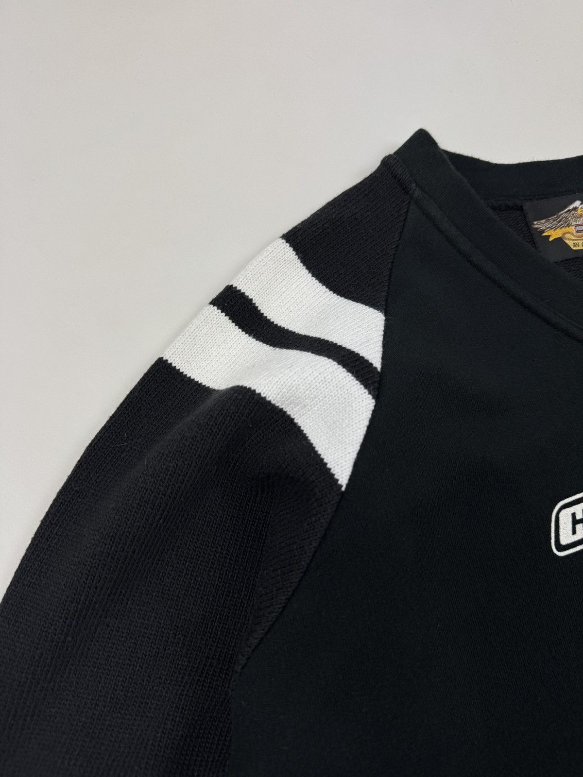 Harley Davidson × Vintage Y2K Vintage Harley Davidson V-Neck Mix Sweatshirt Size US S / EU 44-46 / 1 - 10 Thumbnail