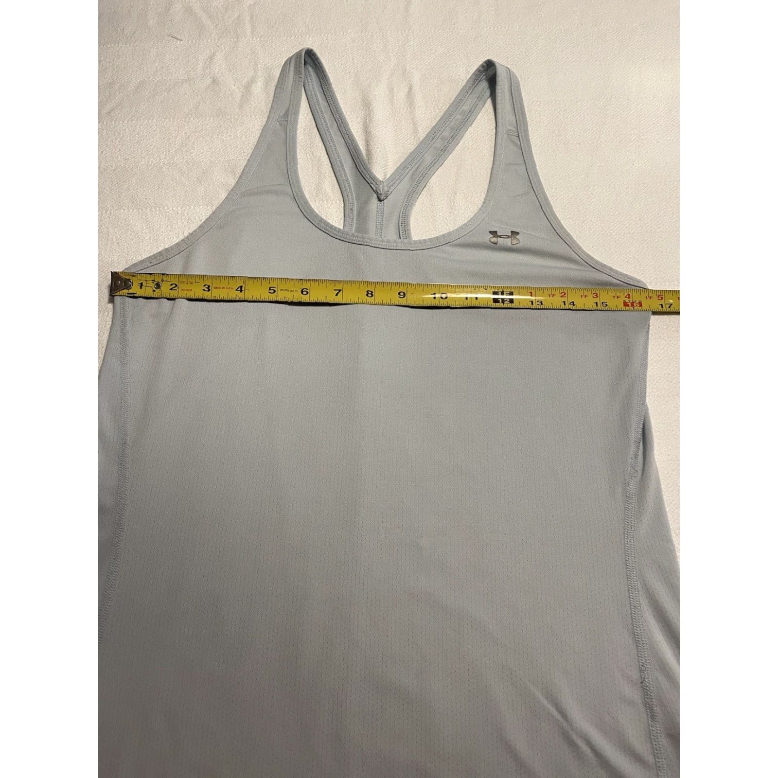 Under Armour Under Armour Women's Light Blue Gray Dri-Fit Polyester Racerback Tank Top S Small Under Armour Lightweight Size S / US 4 / IT 40 - 2 Thumbnail