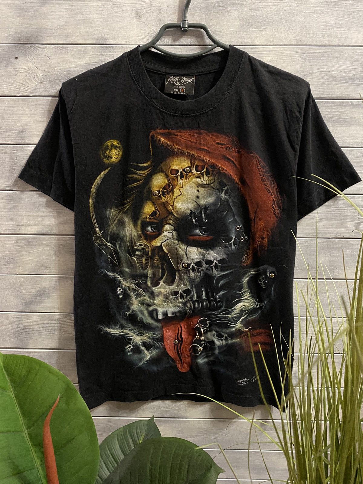 Rock T Shirt × Skulls × Vintage Rare Vintage T-Shirt Skulls Rock  