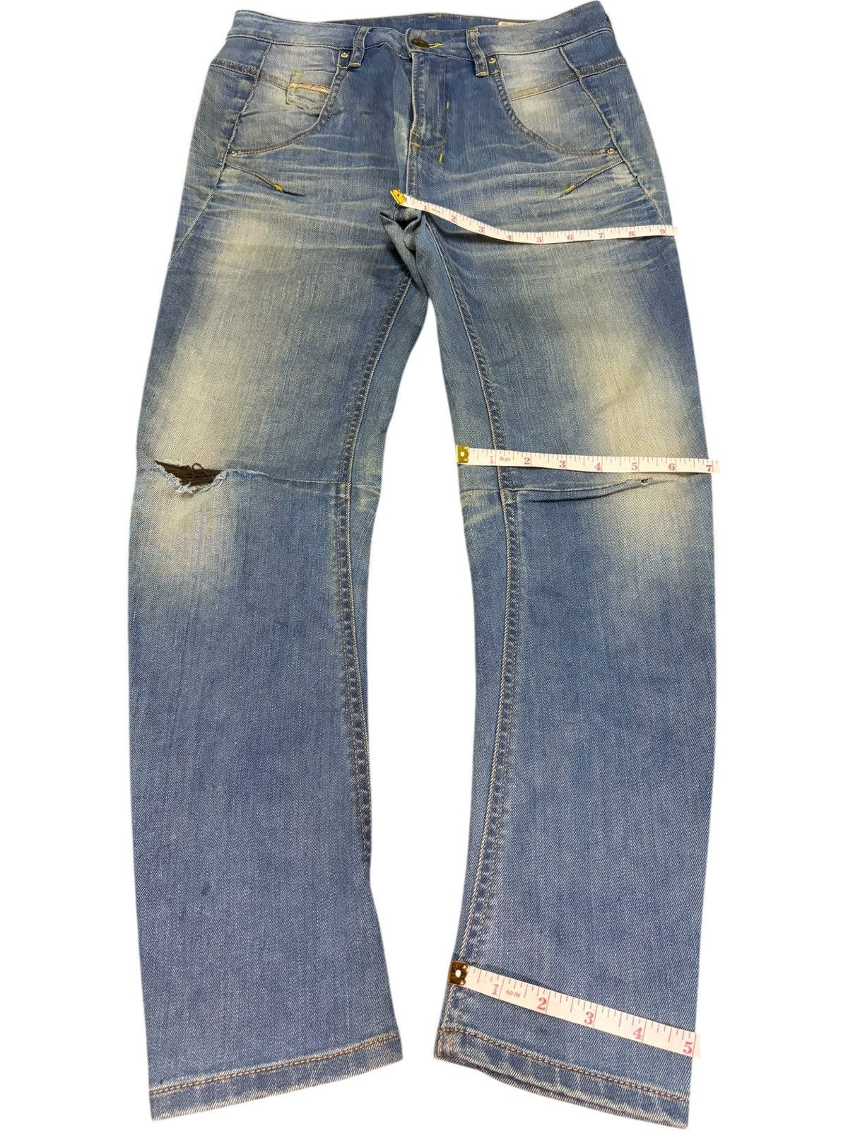 Diesel Vintage Diesel Fayza Mud Wash Distressed Jeans Size 29" - 8 Thumbnail