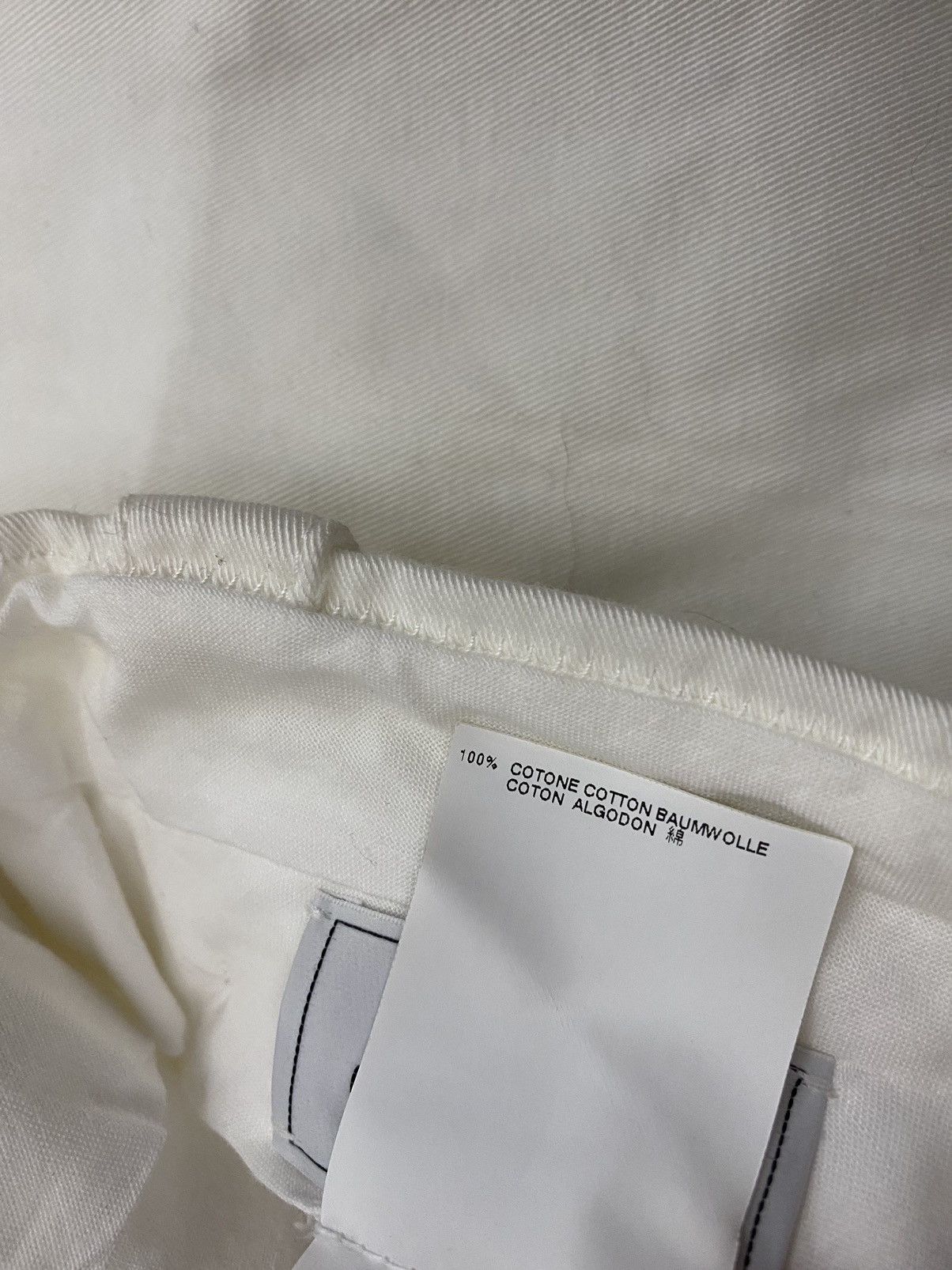 Maison Margiela Maison Margiela 🇮🇹 White Triple Pleated Seam Trouser 52 NEW Size US 36 / EU 52 - 8 Thumbnail