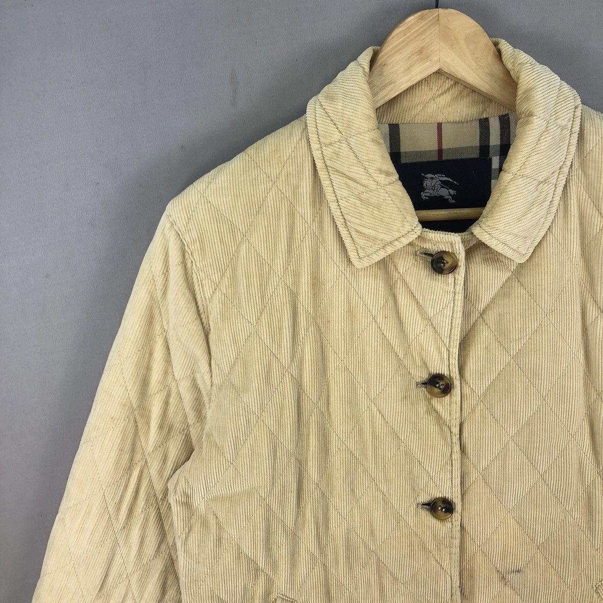 Burberry Rare 🔥 Vintage Burberry Corduroy Nova Check Lining Jacket Size M / US 6-8 / IT 42-44 - 2 Thumbnail