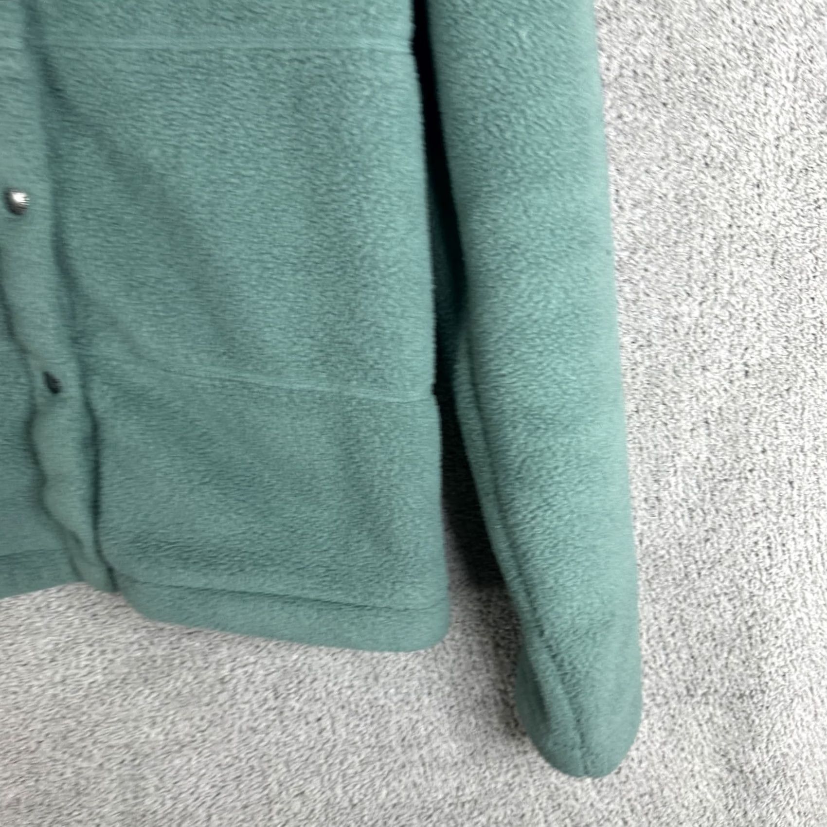 The North Face The North Face Fleece Jacket Womens S Green Snap Front Pockets Outdoor Warm Jacket Size S / US 4 / IT 40 - 3 Thumbnail