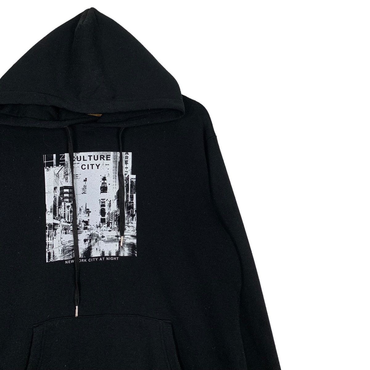 Japanese Brand Culture City New York City At Night Graphic Hoodie #0994-C44 Size US L / EU 52-54 / 3 - 6 Thumbnail