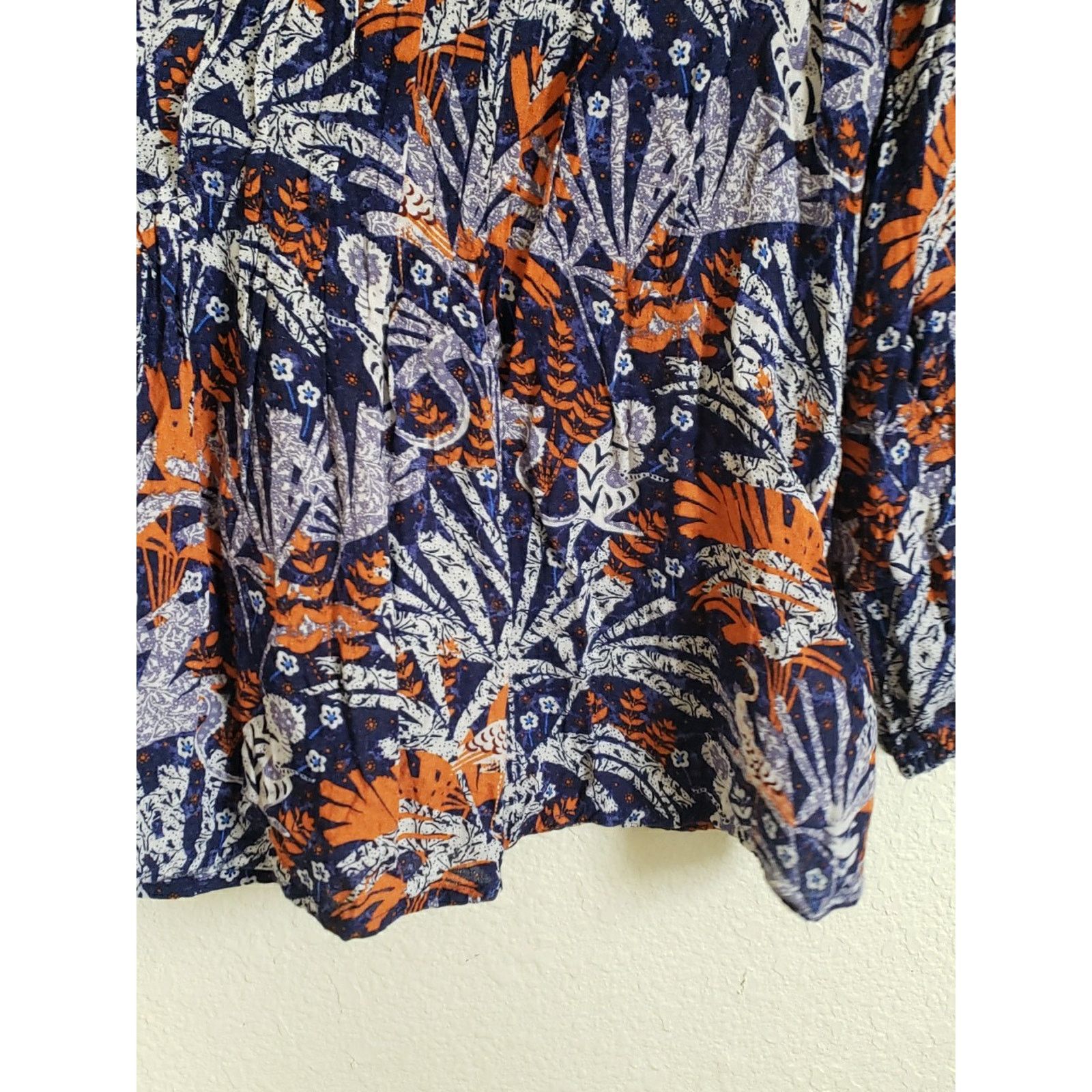 Anthropologie Maeve anthroplogie womens Size Medium floral v neck blouse Size M / US 6-8 / IT 42-44 - 7 Thumbnail