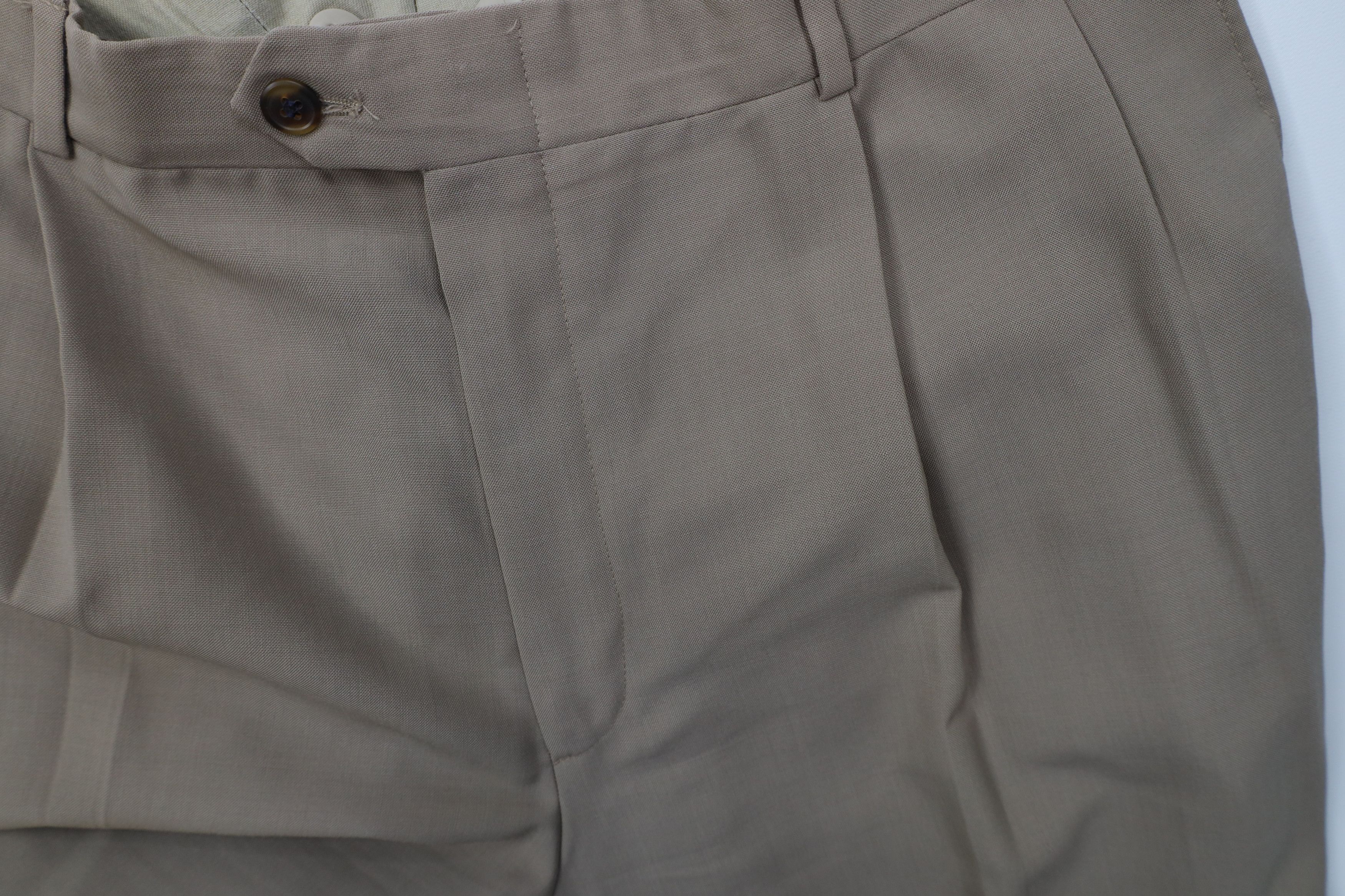 Vintage Vintage 90s Streetwear Gabardine Blend Knit Wide Leg Pants Size US 34 / EU 50 - 5 Thumbnail