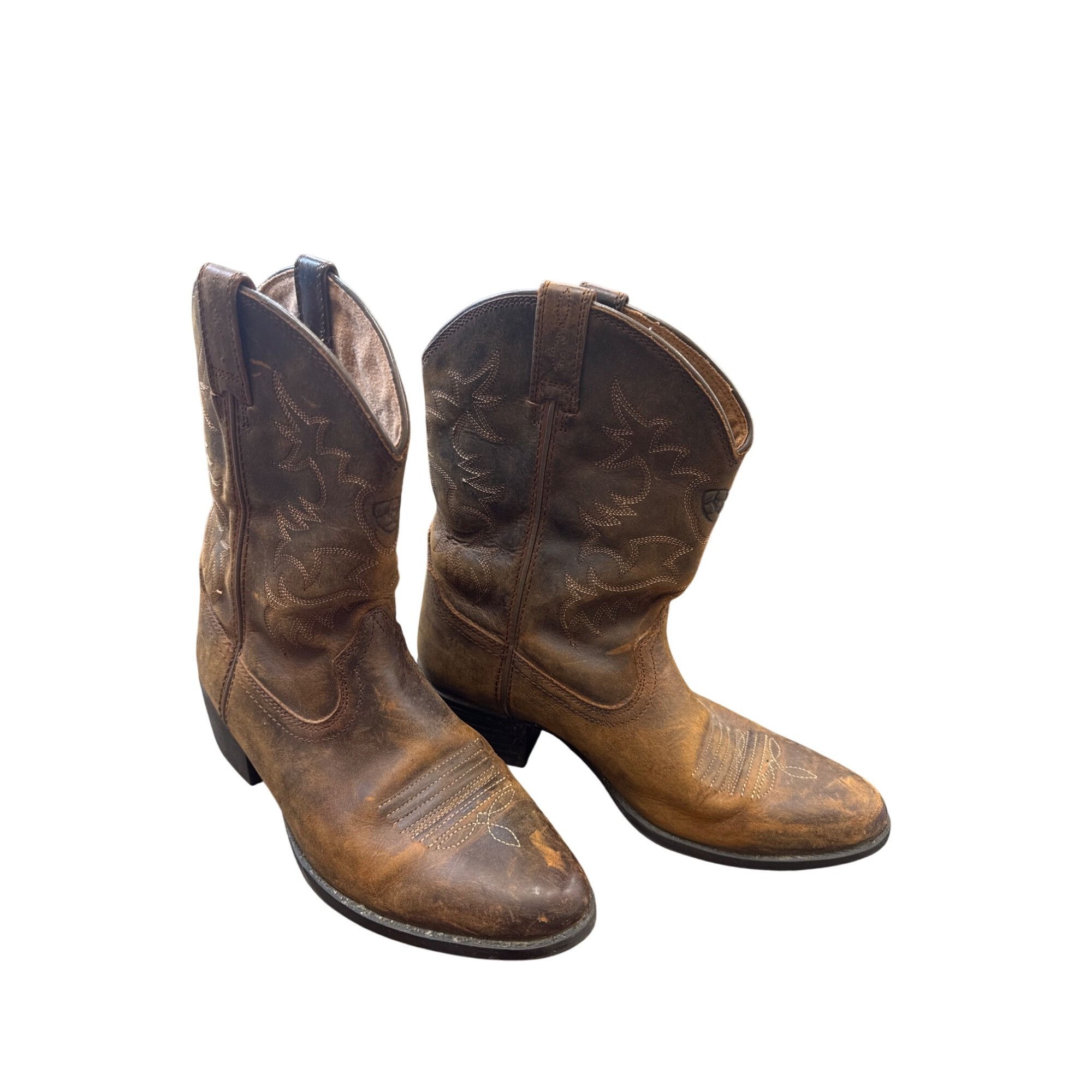 Ariat Ariat Womens Ankle Leather Western Boots Size 4 SKU 6851 Size US 4 / IT 34 - 1 Thumbnail