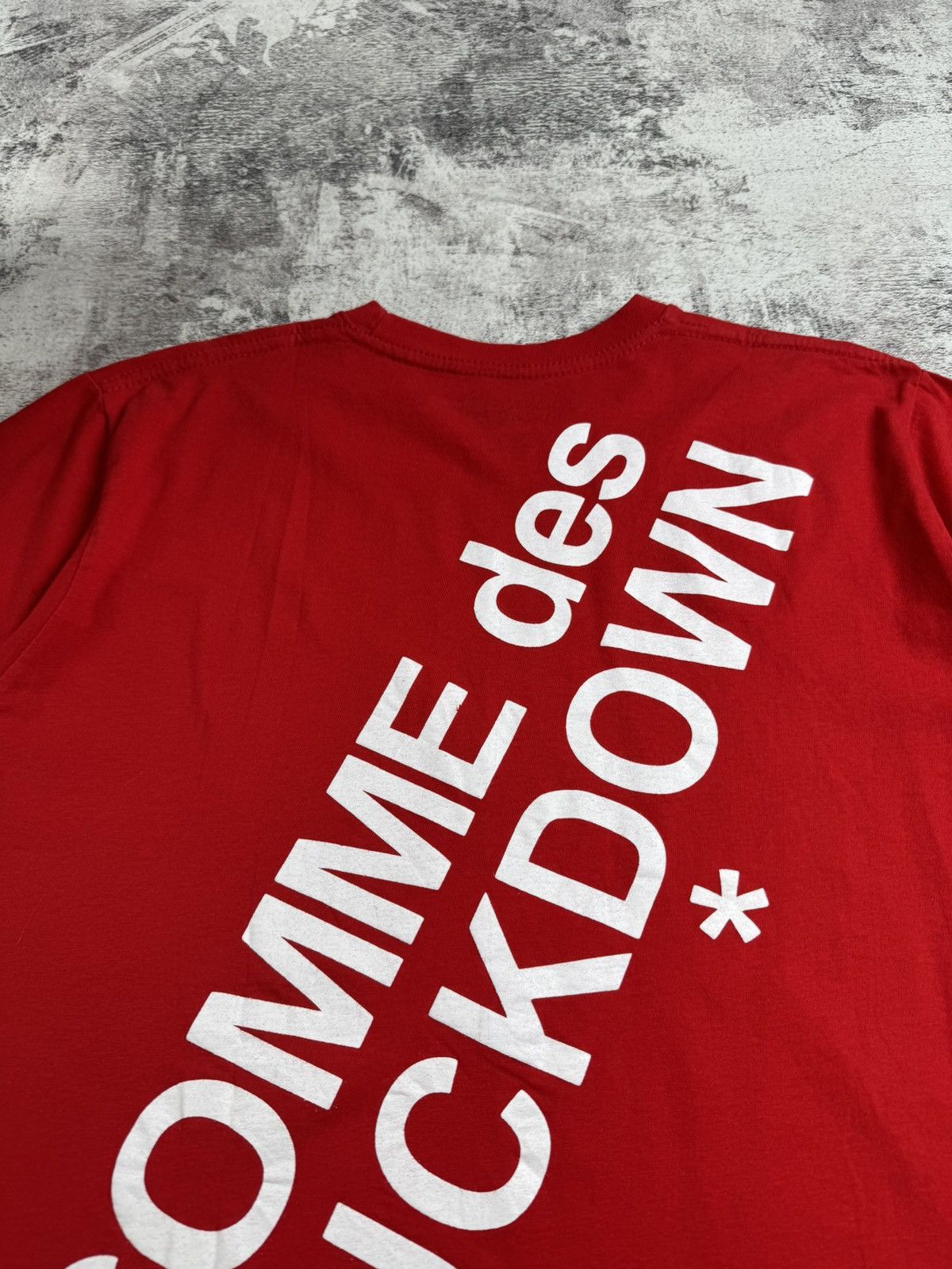 Comme Des Fuck Down Comme Des Fuckdown Men’s XLarge Red Logo Hip Hop Rap Cotton T Shirt Tee Jersey Size US XL / EU 56 / 4 - 15 Thumbnail