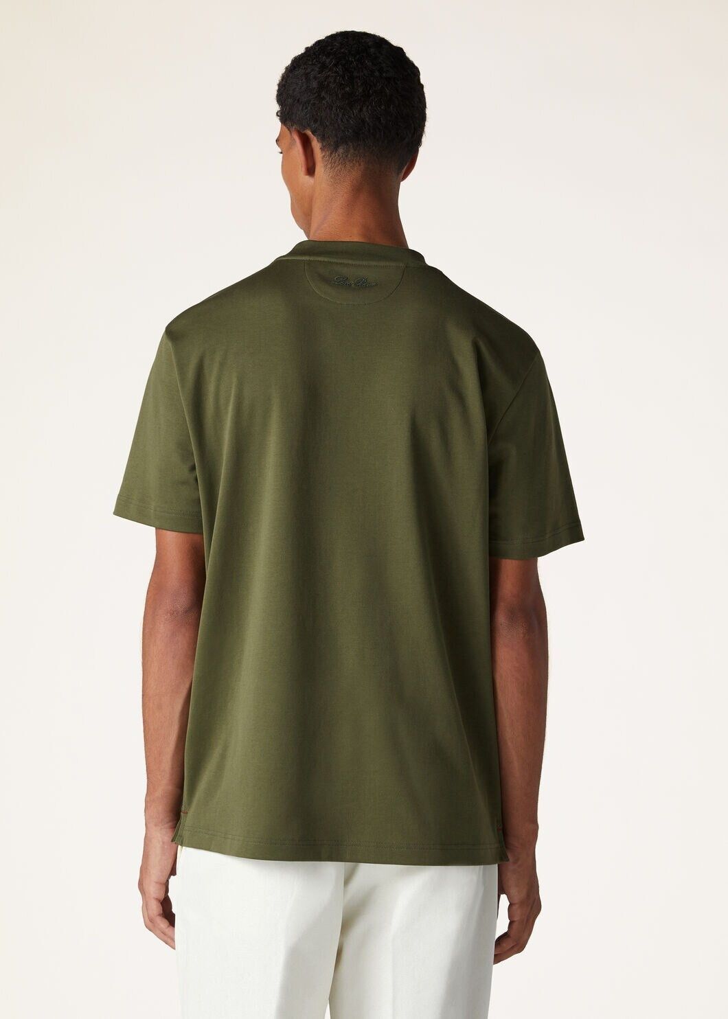 Loro Piana o1w1db10125 FAM8924 T-Shirt in Green Size US XL / EU 56 / 4 - 5 Thumbnail