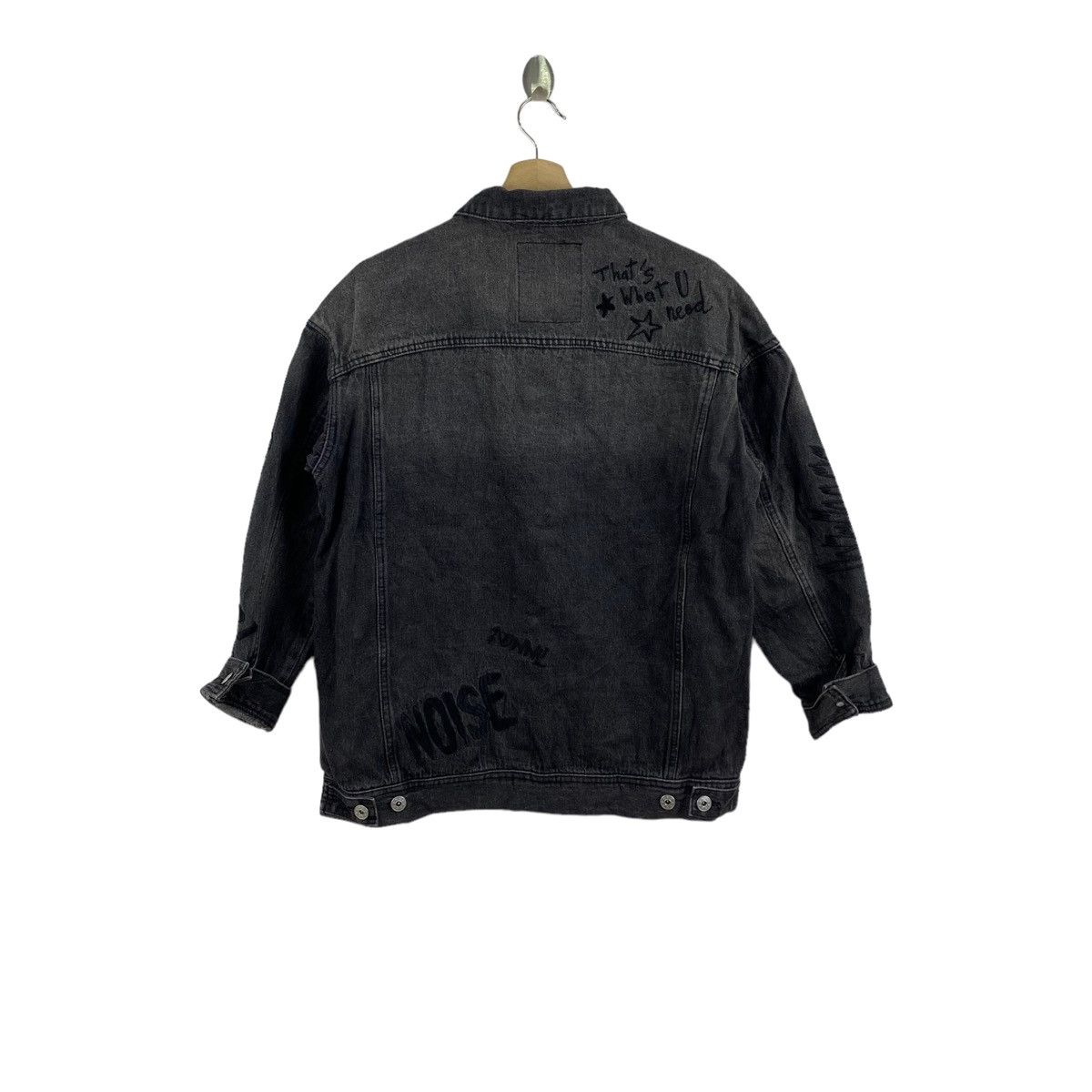 Japanese Brand WORLD WIDE LOVE Rock Japanese Brand Jeans Denim Black Jacket Size US M / EU 48-50 / 2 - 2 Thumbnail