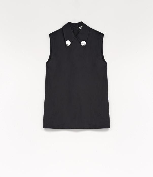 Jil Sander o1w1db10825 Tank Top in Black Size S / US 4 / IT 40 - 1 Thumbnail