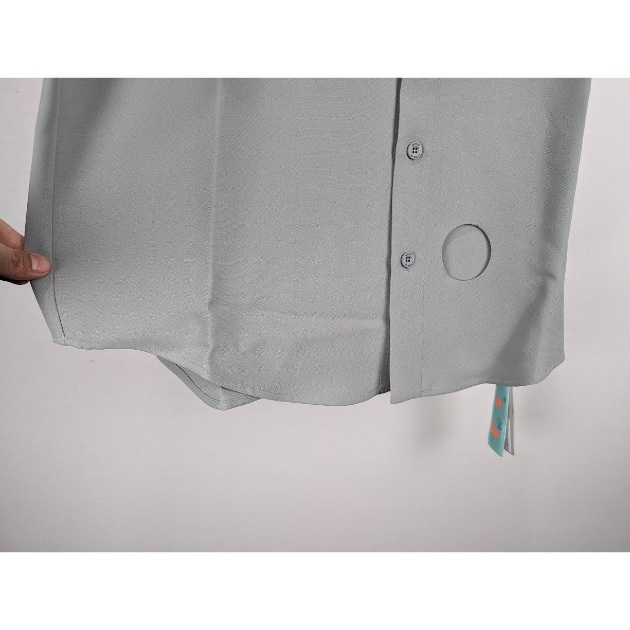 Off-White o1rshd1 MLB-Miami Marlin Cheese Shirt in Grey/Black/Blue Size US M / EU 48-50 / 2 - 8 Thumbnail
