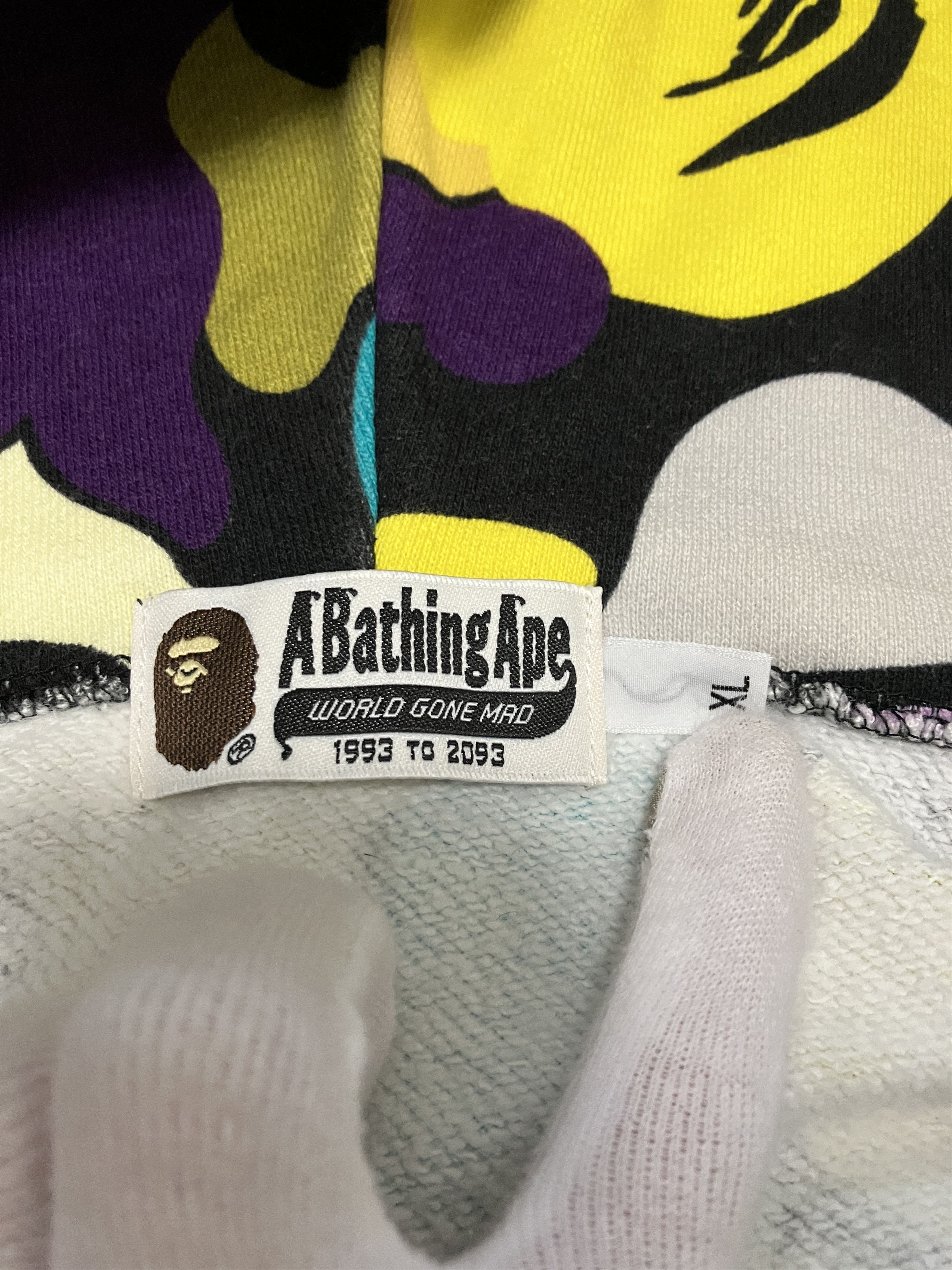 Bape Bape Black Multi Color Camo Full Zip Hoodie Size US XL / EU 56 / 4 - 3 Thumbnail