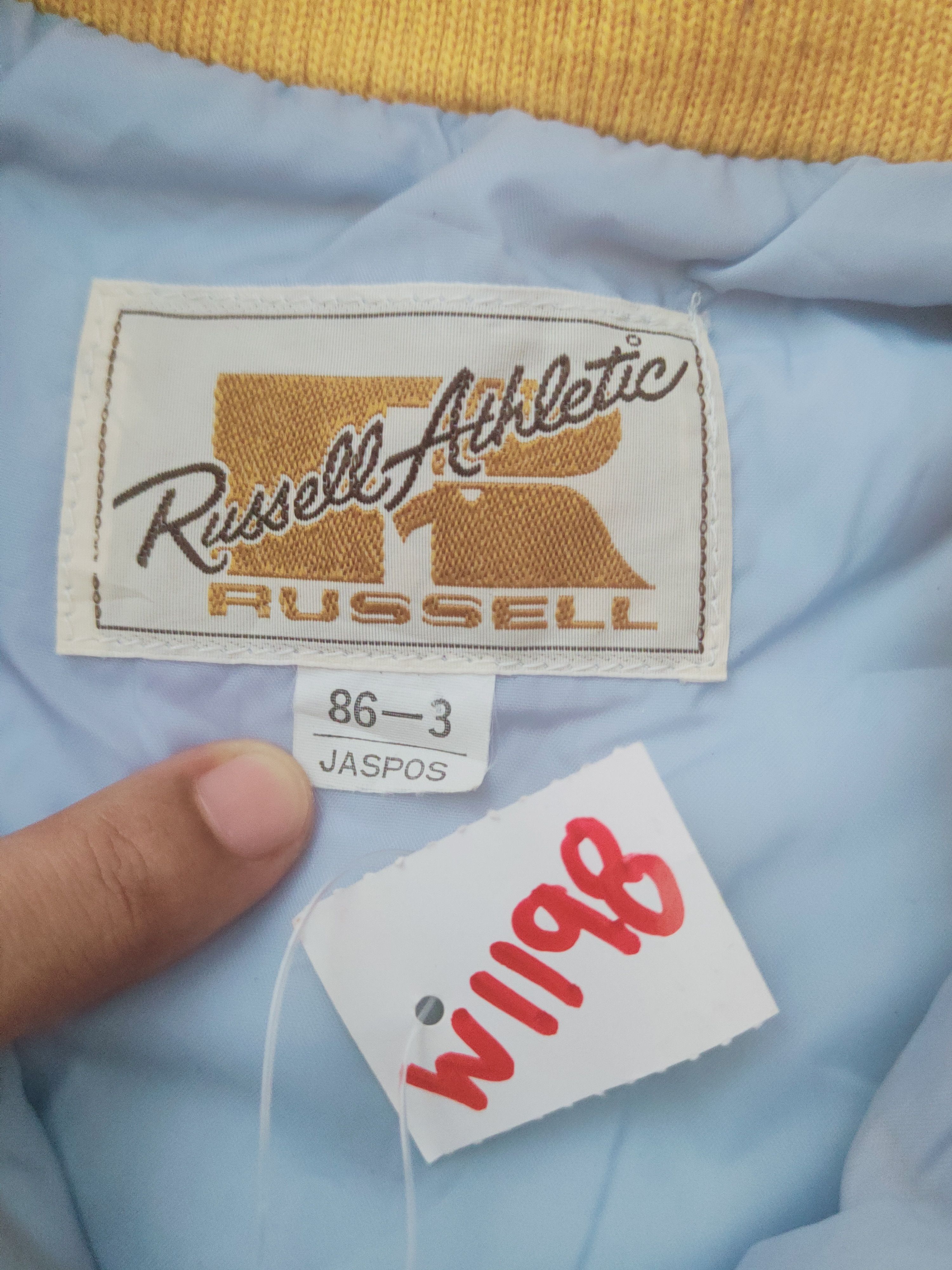 Mizuno Russell Athletic-Mizuno Yellow Blue Hoodie Sweaters #W1198 Size US M / EU 48-50 / 2 - 15 Thumbnail