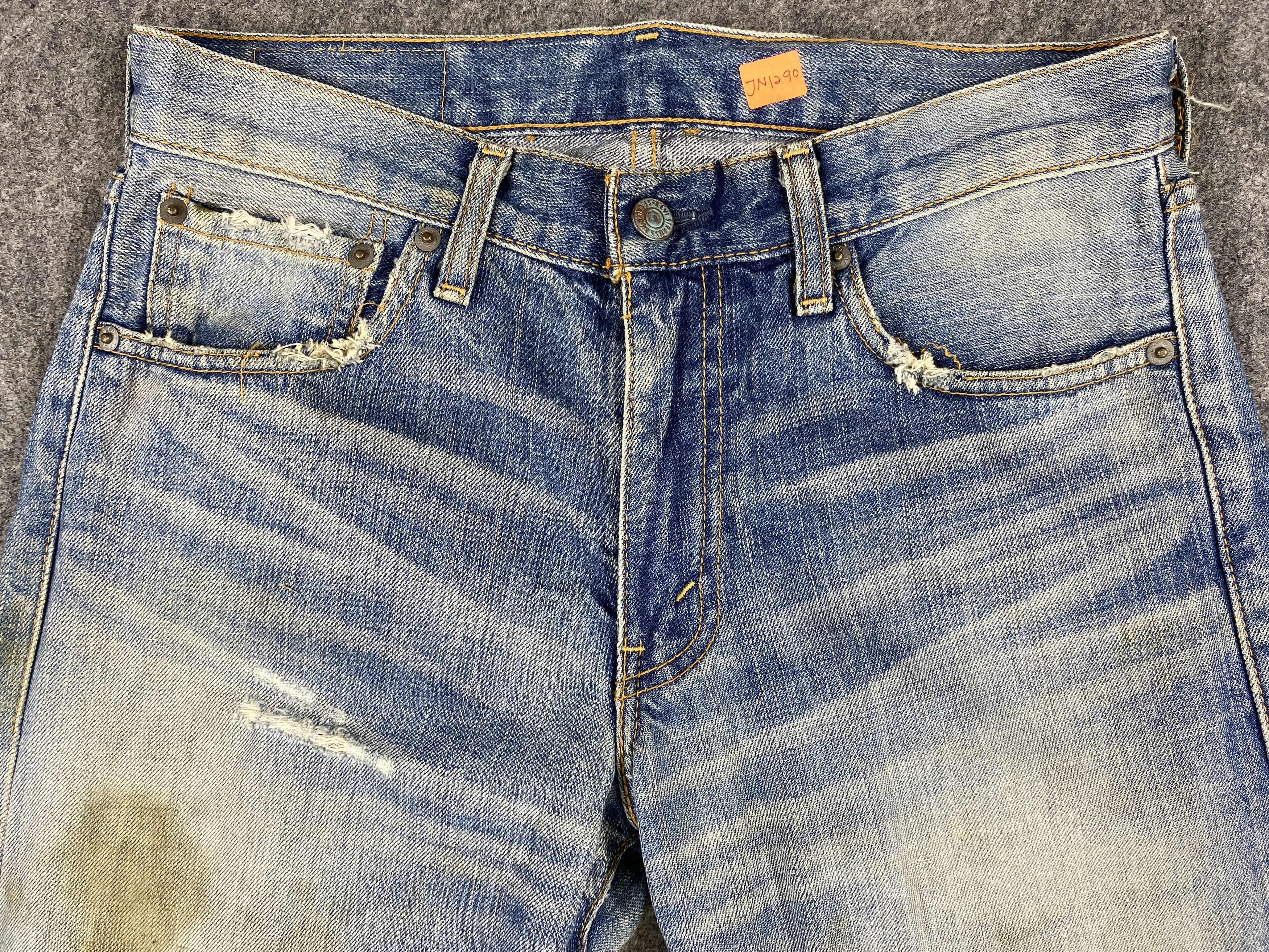 Vintage Dirty Used Blue Vintage Levi's 505 Jeans 29x33 Denim -JN1290 Size US 29 - 3 Thumbnail
