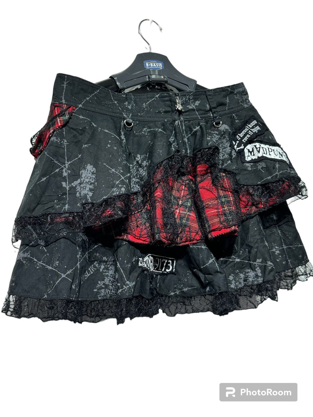 Hysteric Glamour × Vintage MAD PUNKS SKULL SKIRT Size 32" / US 10 / IT 46 - 2 Thumbnail
