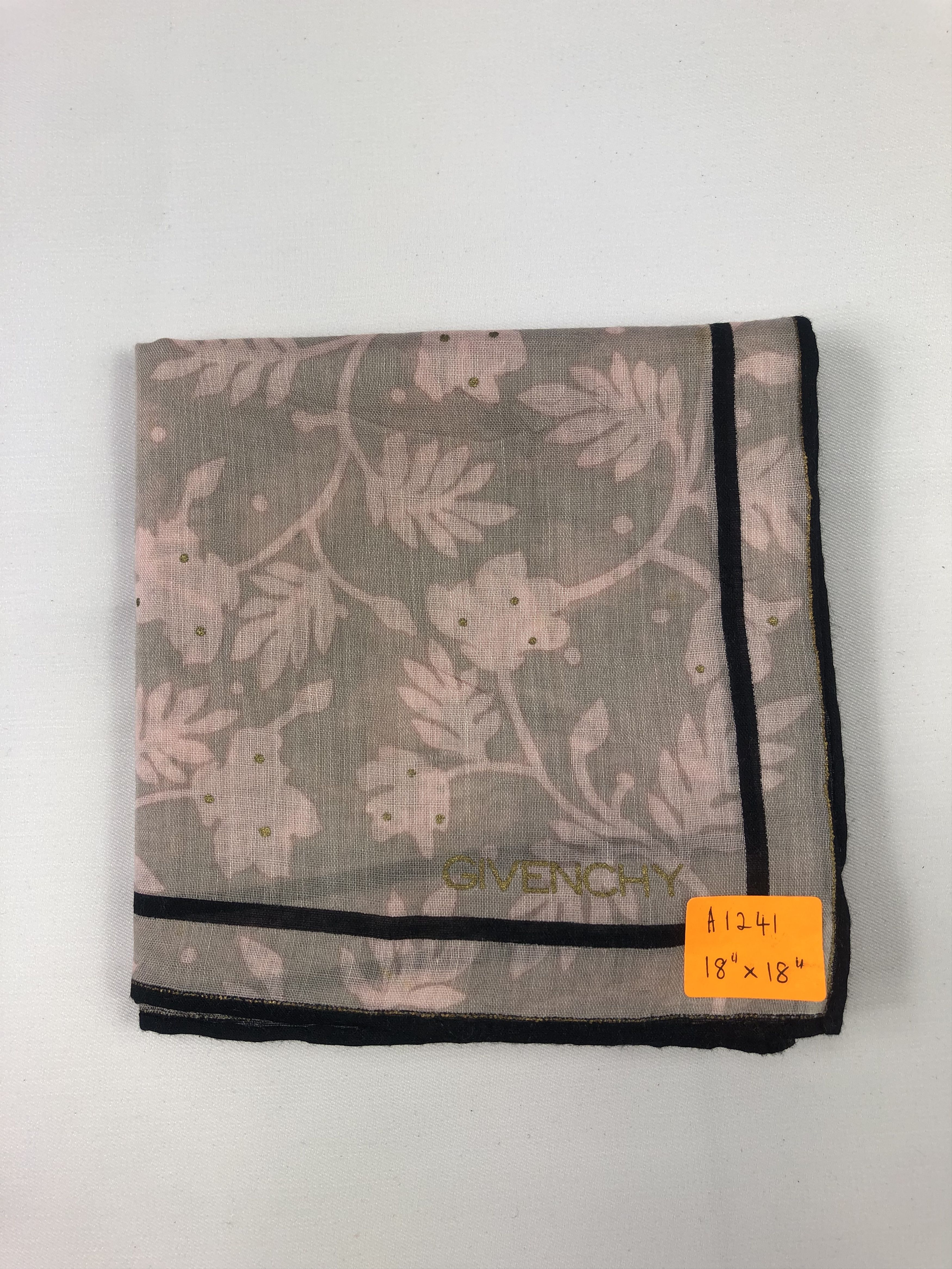 Vintage Givenchy Floral Handkerchief / Bandana / Neckerchief Size ONE SIZE - 8 Thumbnail