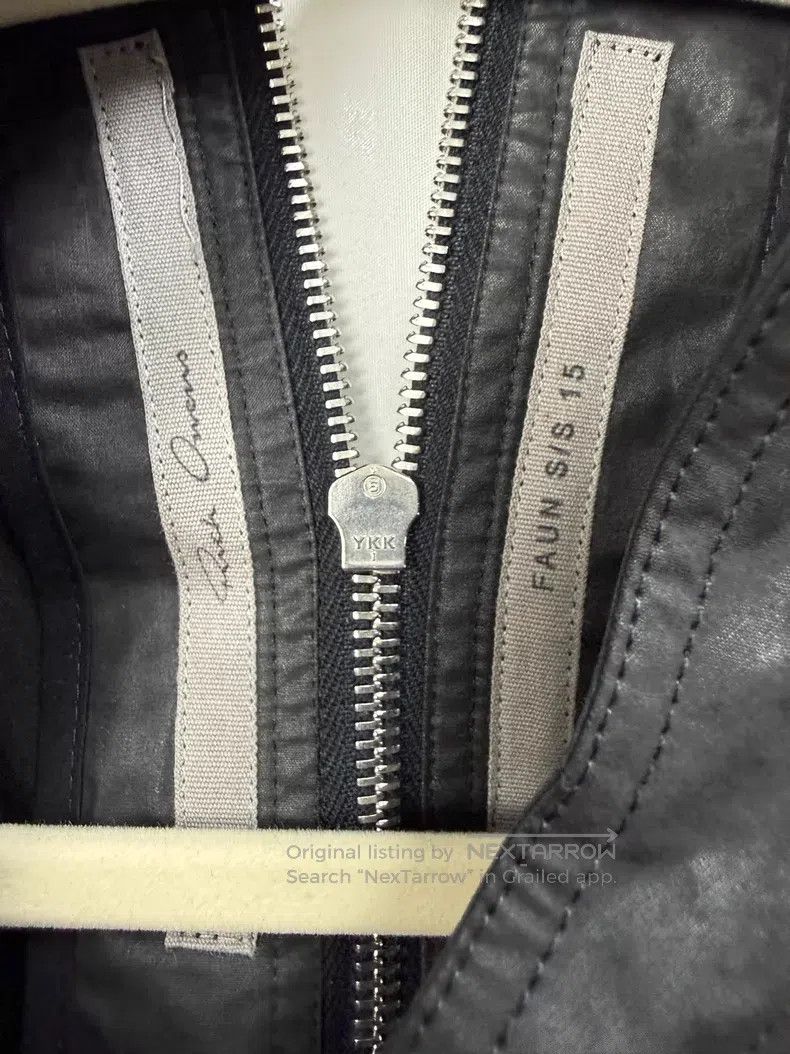 Rick Owens Rick Owens Structured waxed ribbon vest| Size US M / EU 48-50 / 2 - 4 Thumbnail