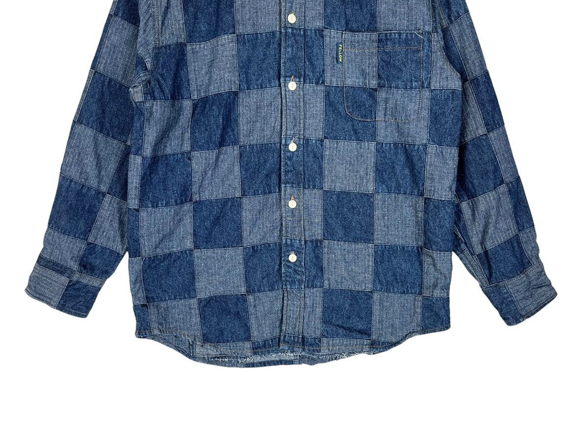 Japanese Brand Japanese Brand Fellow Patchwork Denim Button Up Shirt Size US M / EU 48-50 / 2 - 4 Thumbnail