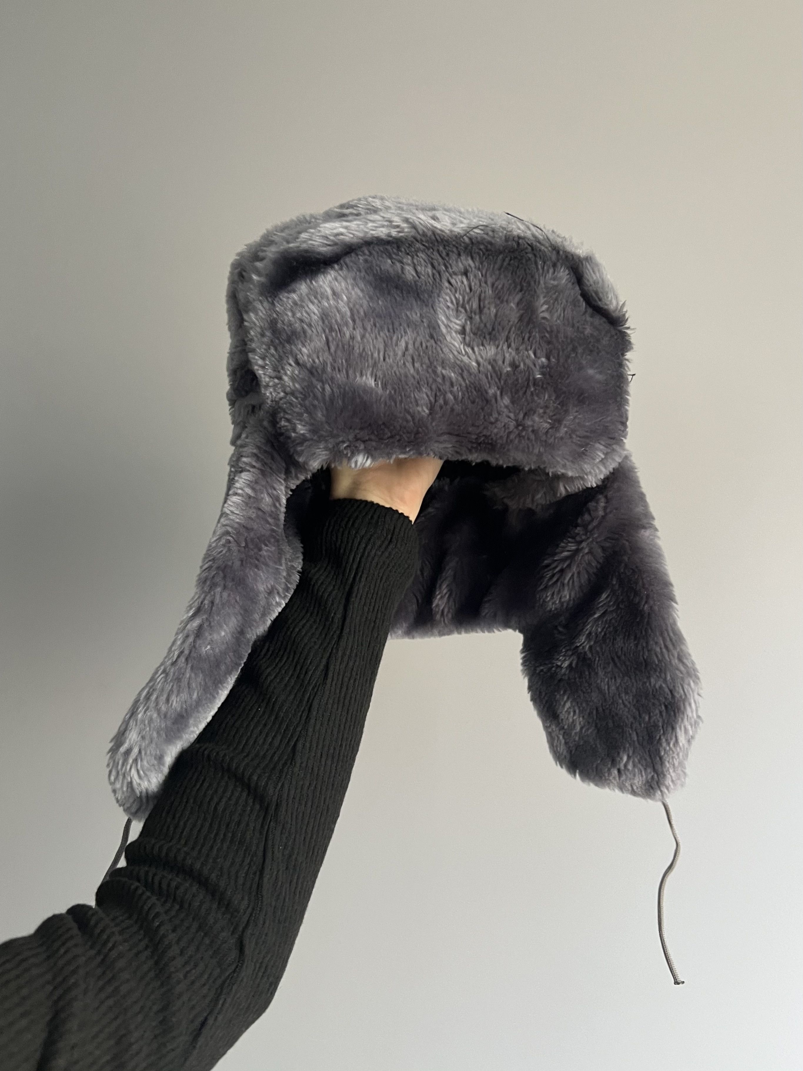 Japanese Brand Vintage Y2K Faux Fur Mohair Ushanka Trapper Hat Size ONE SIZE - 2 Thumbnail