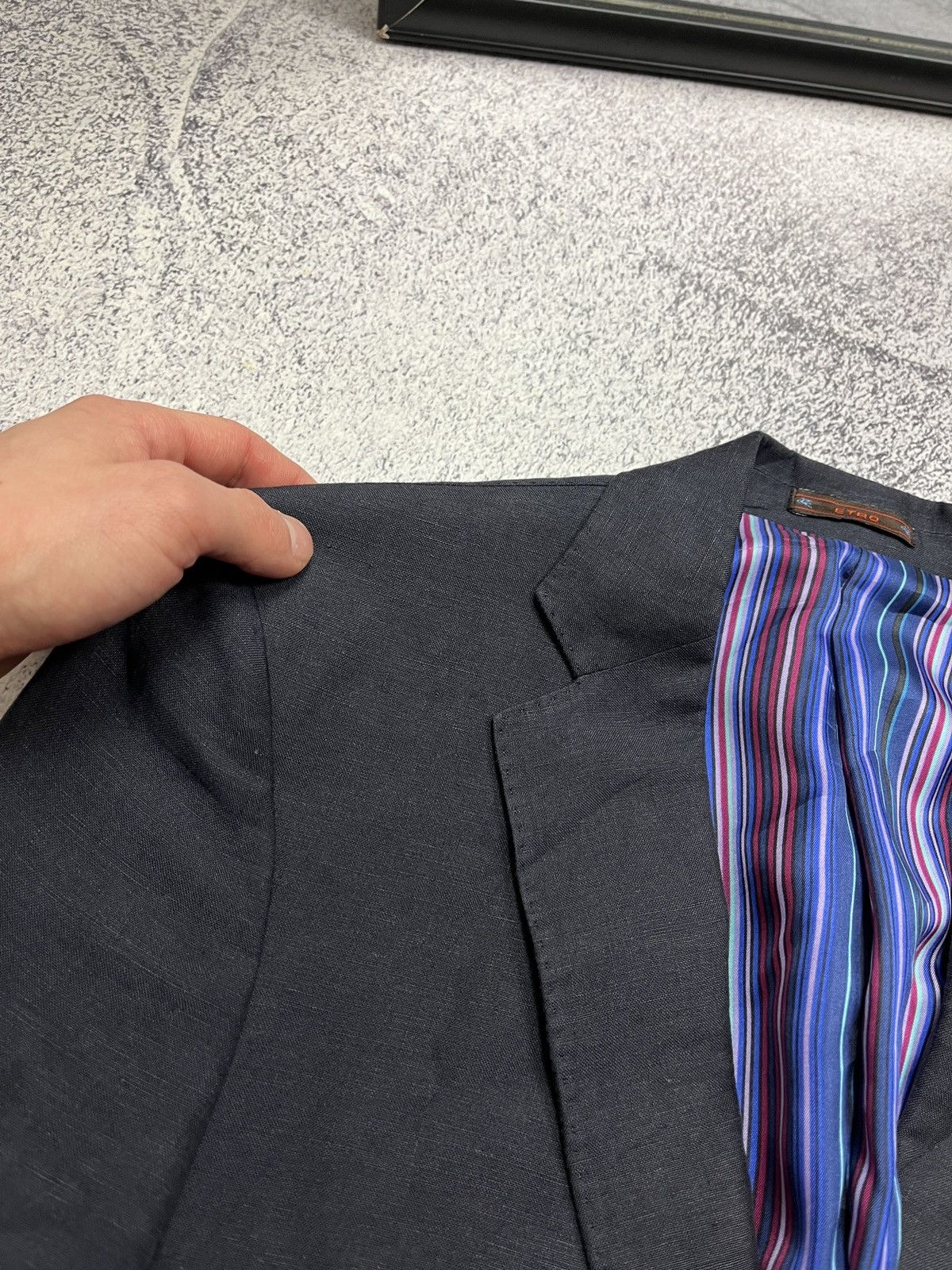 Etro ETRO Suit Blazer Coat Jacket Pants Acetat Silk Luxury Sz 48 Size 48R - 6 Thumbnail